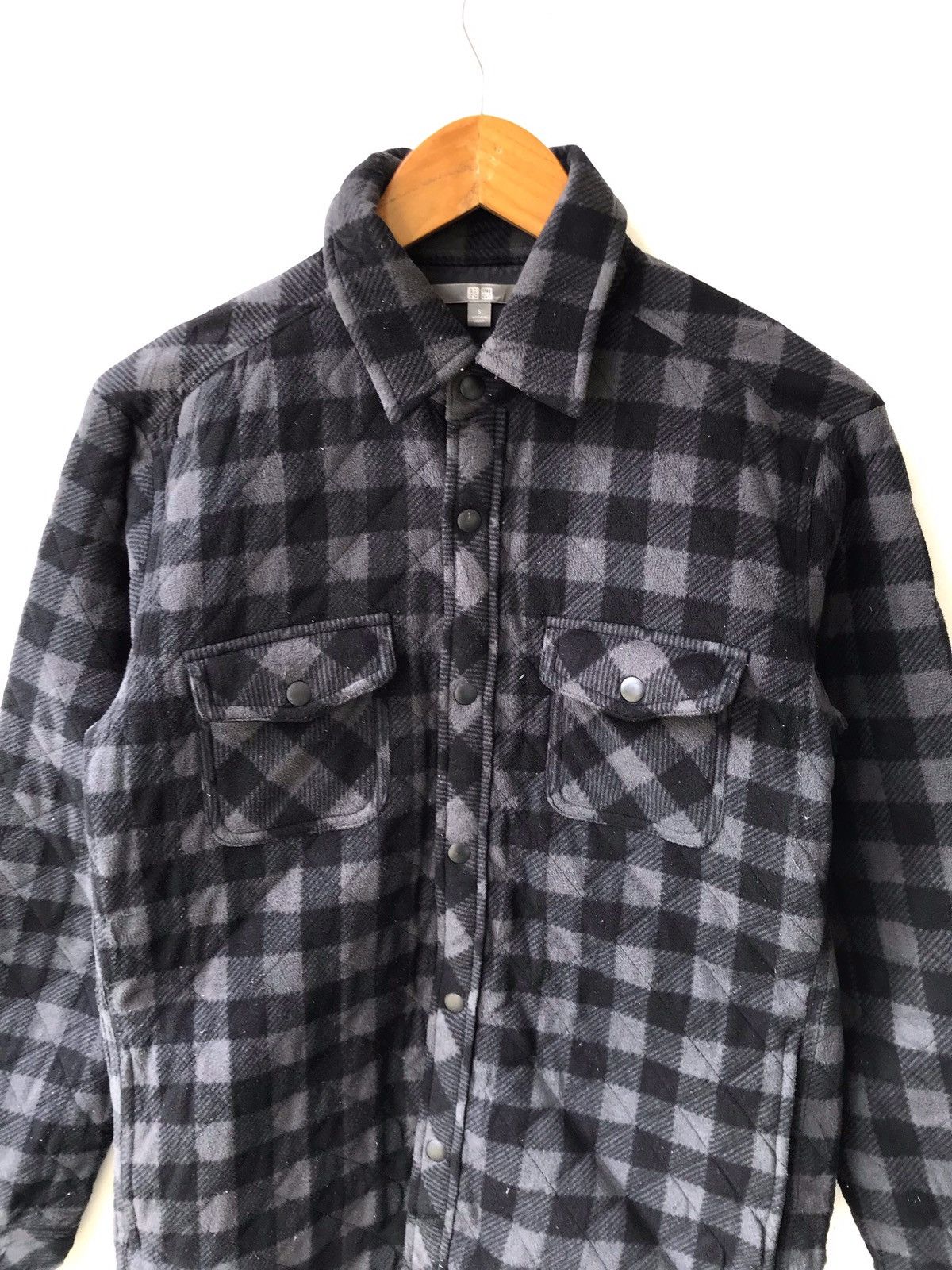 Japanese Brand × Uniqlo UNIQLO Checked Plaid Tartan Button Light Jacket Size US S / EU 44-46 / 1 - 1 Thumbnail