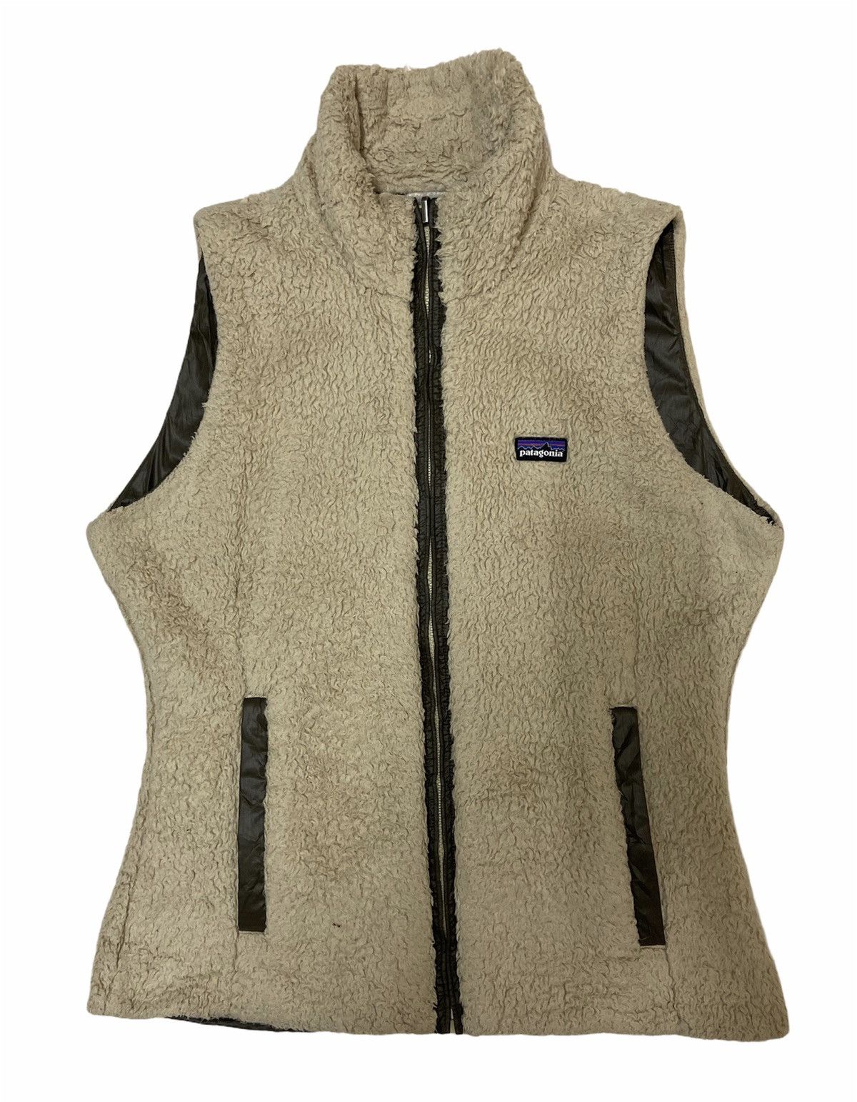Patagonia Reversible🔥Vintage Patagonia Fleece Deep Pile Retro Oatmea Size US M / EU 48-50 / 2 - 1 Thumbnail