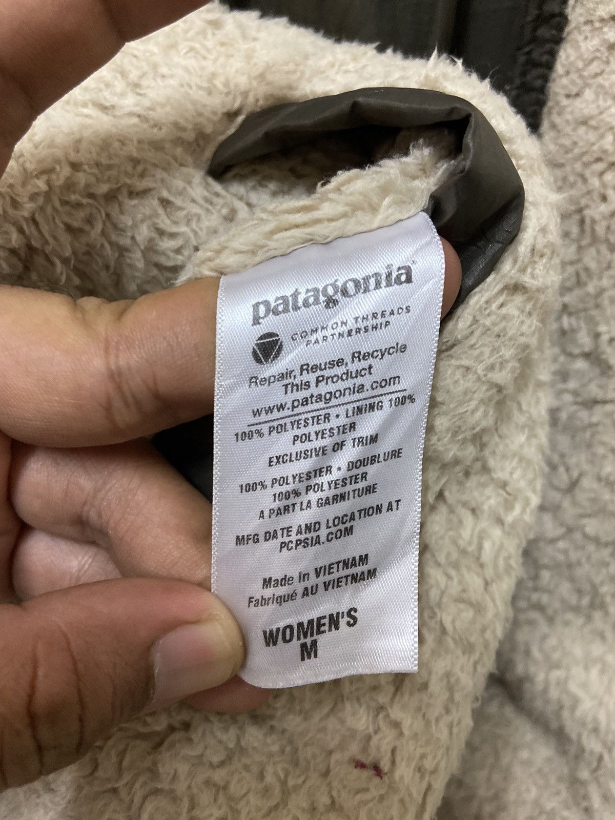 Patagonia Reversible🔥Vintage Patagonia Fleece Deep Pile Retro Oatmea Size US M / EU 48-50 / 2 - 9 Thumbnail