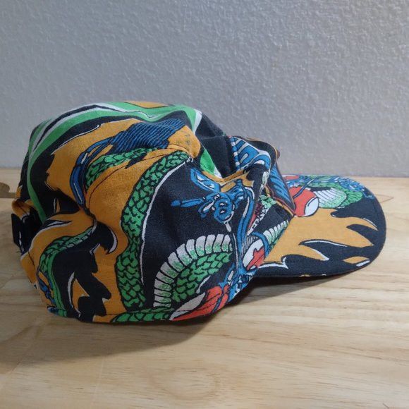 Harley Davidson × Vintage Custom Harley Davidson Snakes 5 Panel Hat - Size ONE SIZE - 6 Thumbnail