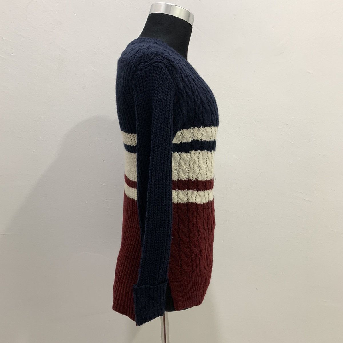 Cross Colours × Designer INGNI Aran Twist Cable Crochet Knitwear Sweater Sweatshirt Size US M / EU 48-50 / 2 - 12 Thumbnail