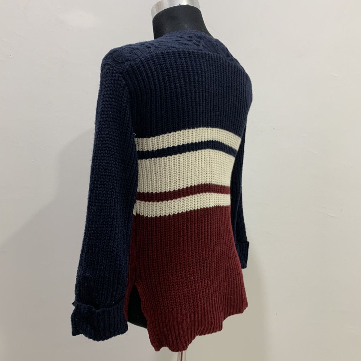 Cross Colours × Designer INGNI Aran Twist Cable Crochet Knitwear Sweater Sweatshirt Size US M / EU 48-50 / 2 - 13 Thumbnail