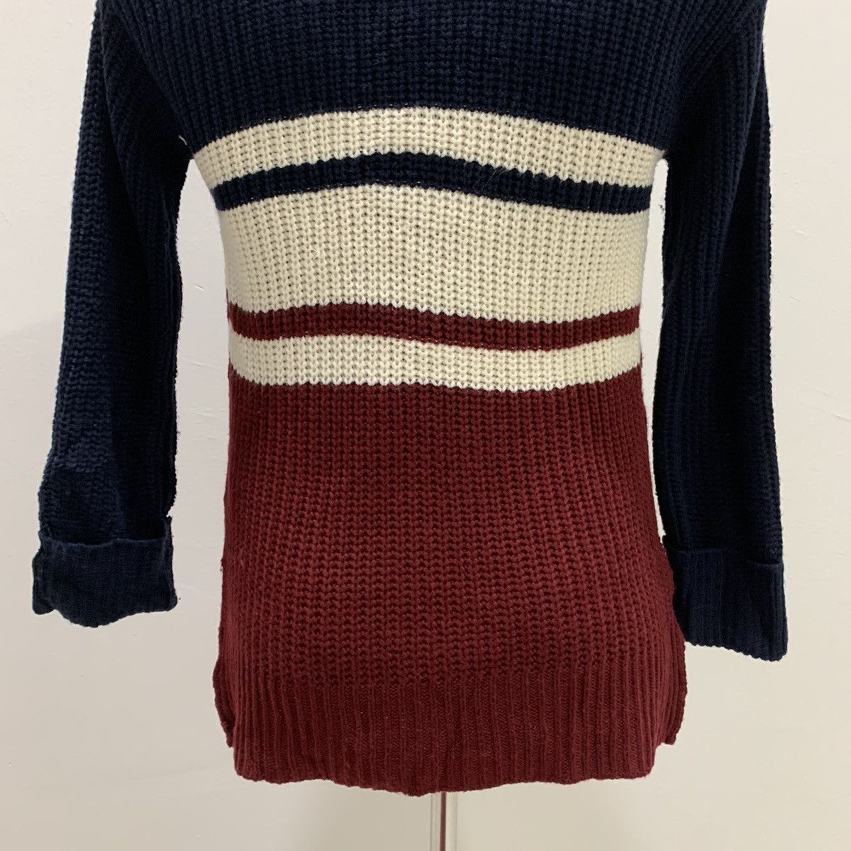 Cross Colours × Designer INGNI Aran Twist Cable Crochet Knitwear Sweater Sweatshirt Size US M / EU 48-50 / 2 - 17 Thumbnail