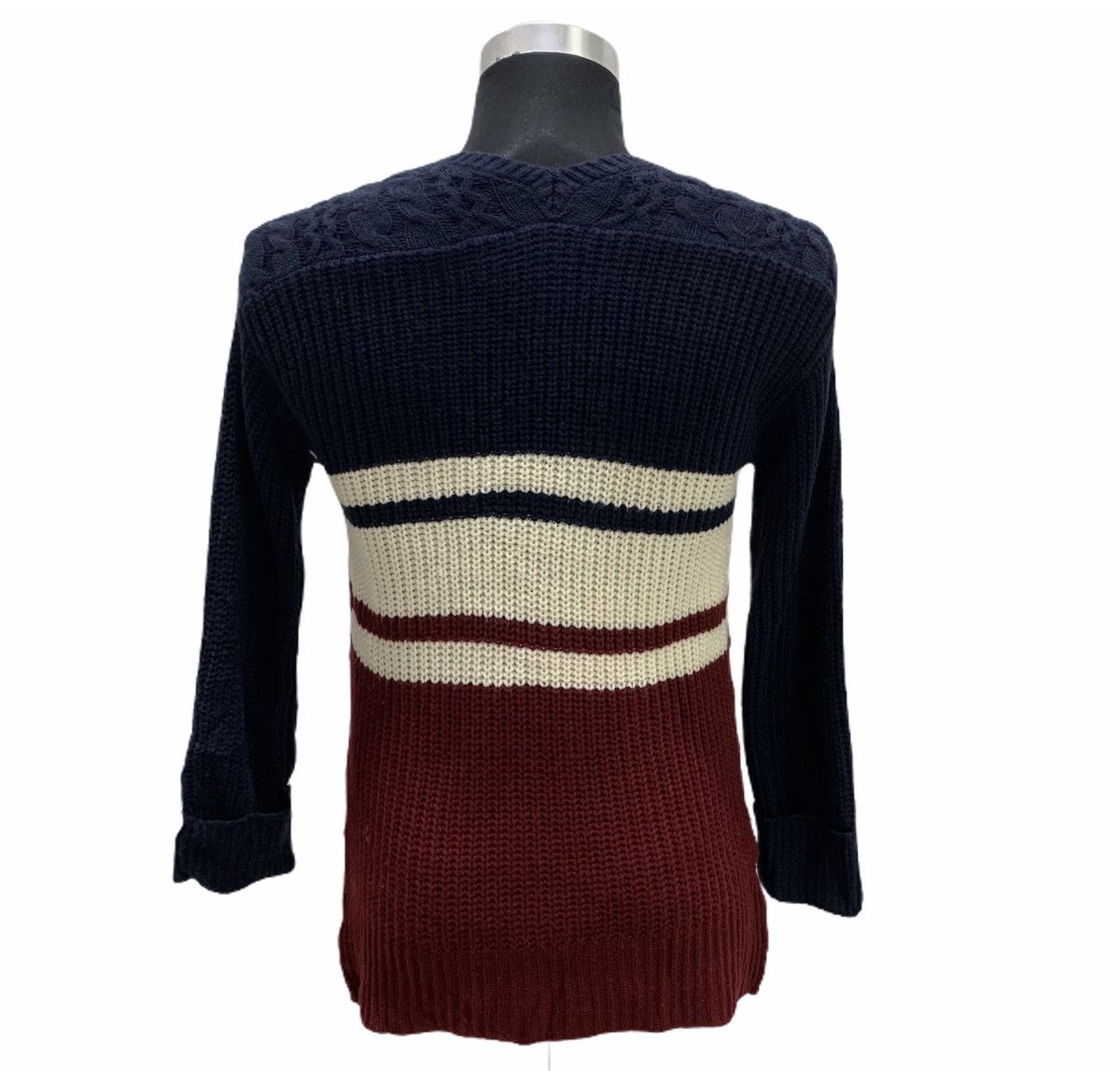 Cross Colours × Designer INGNI Aran Twist Cable Crochet Knitwear Sweater Sweatshirt Size US M / EU 48-50 / 2 - 2 Thumbnail
