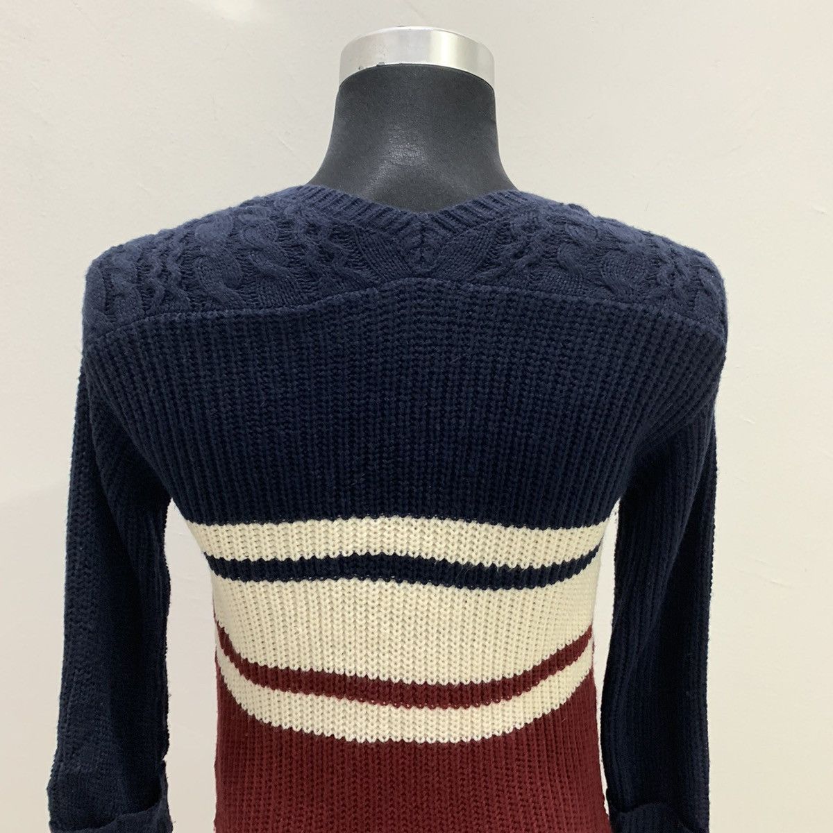 Cross Colours × Designer INGNI Aran Twist Cable Crochet Knitwear Sweater Sweatshirt Size US M / EU 48-50 / 2 - 16 Thumbnail