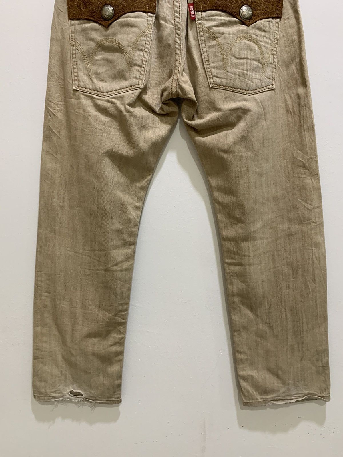 Designer × Edwin EDWIN EXCLUSIVE VINTAGE Redmoon Craft Style Denim Jean Pant Size US 32 / EU 48 - 12 Thumbnail