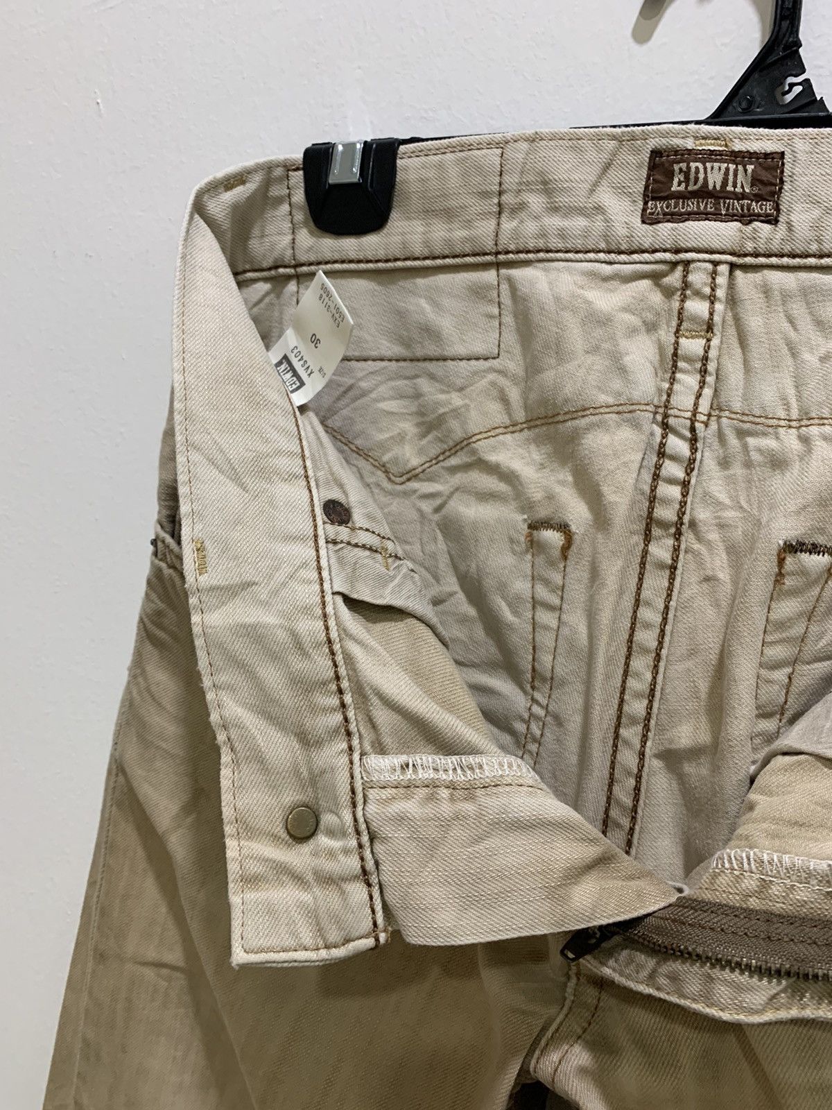 Designer × Edwin EDWIN EXCLUSIVE VINTAGE Redmoon Craft Style Denim Jean Pant Size US 32 / EU 48 - 20 Thumbnail