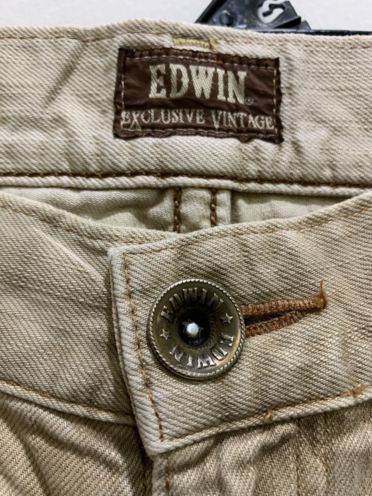 Designer × Edwin EDWIN EXCLUSIVE VINTAGE Redmoon Craft Style Denim Jean Pant Size US 32 / EU 48 - 10 Thumbnail