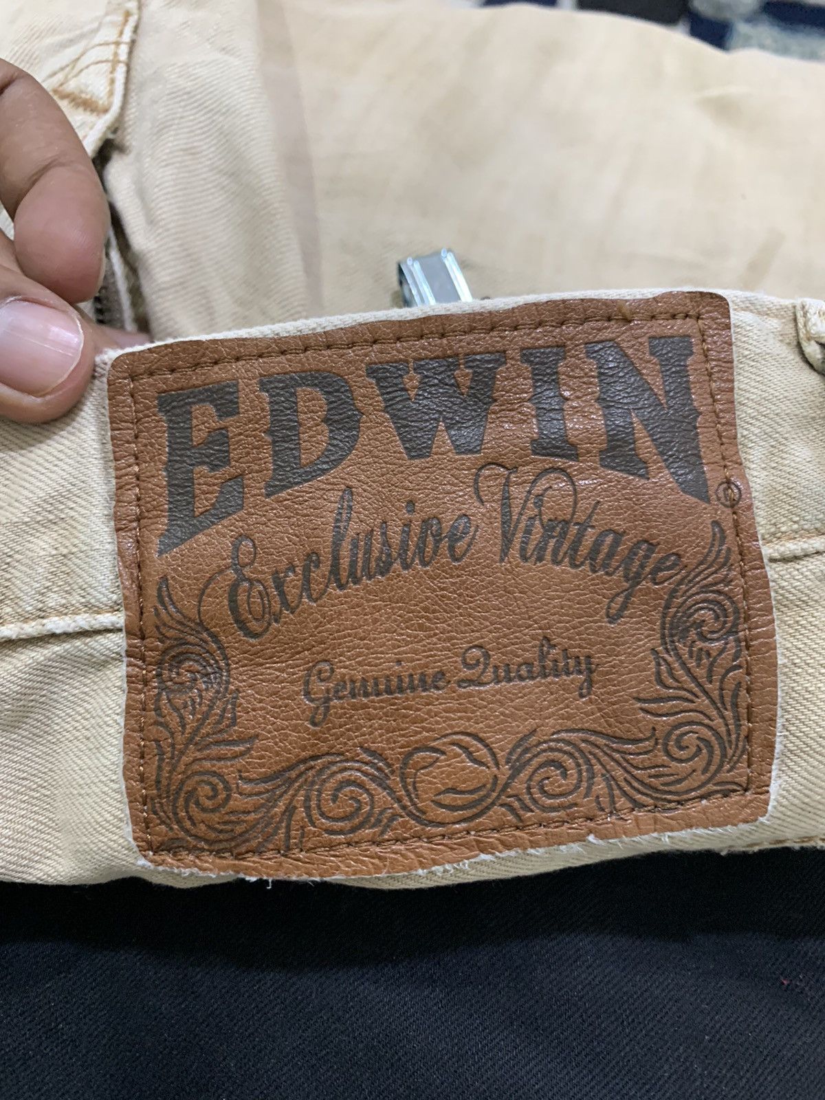 Designer × Edwin EDWIN EXCLUSIVE VINTAGE Redmoon Craft Style Denim Jean Pant Size US 32 / EU 48 - 22 Thumbnail