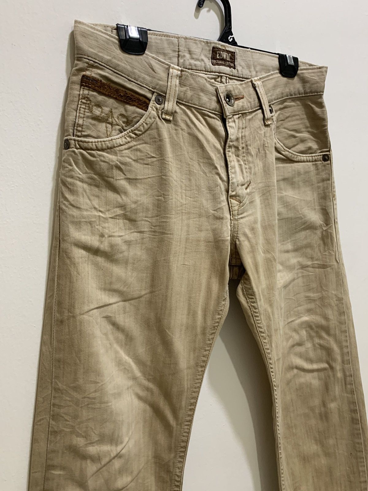 Designer × Edwin EDWIN EXCLUSIVE VINTAGE Redmoon Craft Style Denim Jean Pant Size US 32 / EU 48 - 6 Thumbnail