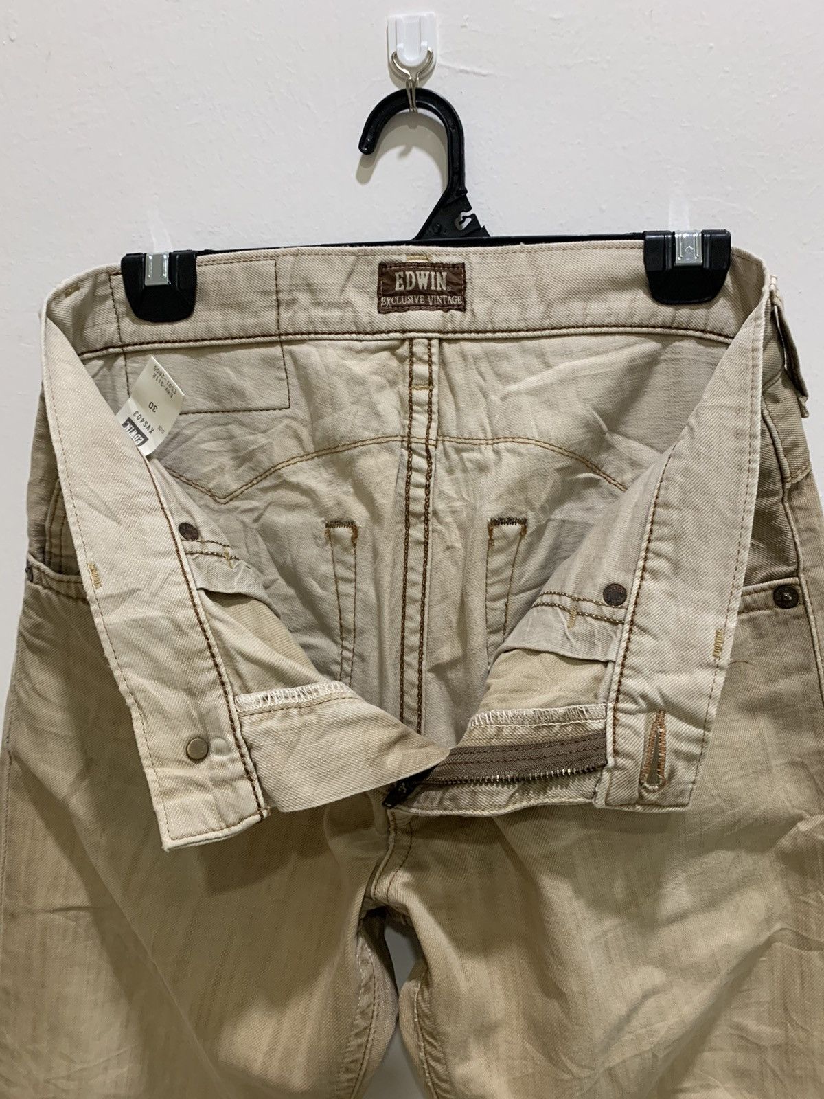Designer × Edwin EDWIN EXCLUSIVE VINTAGE Redmoon Craft Style Denim Jean Pant Size US 32 / EU 48 - 19 Thumbnail