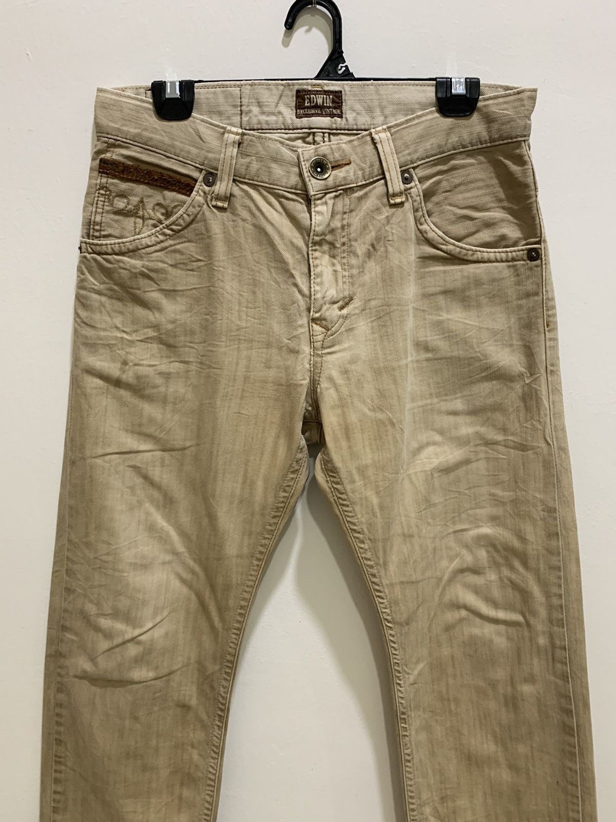 Designer × Edwin EDWIN EXCLUSIVE VINTAGE Redmoon Craft Style Denim Jean Pant Size US 32 / EU 48 - 4 Thumbnail