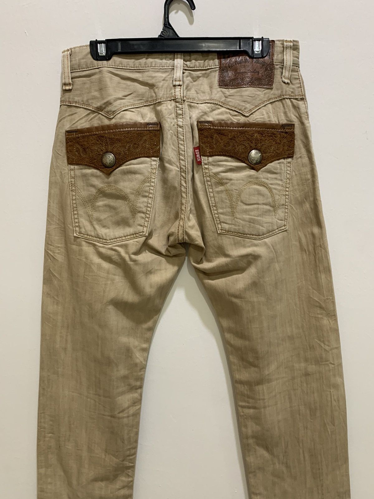 Designer × Edwin EDWIN EXCLUSIVE VINTAGE Redmoon Craft Style Denim Jean Pant Size US 32 / EU 48 - 11 Thumbnail