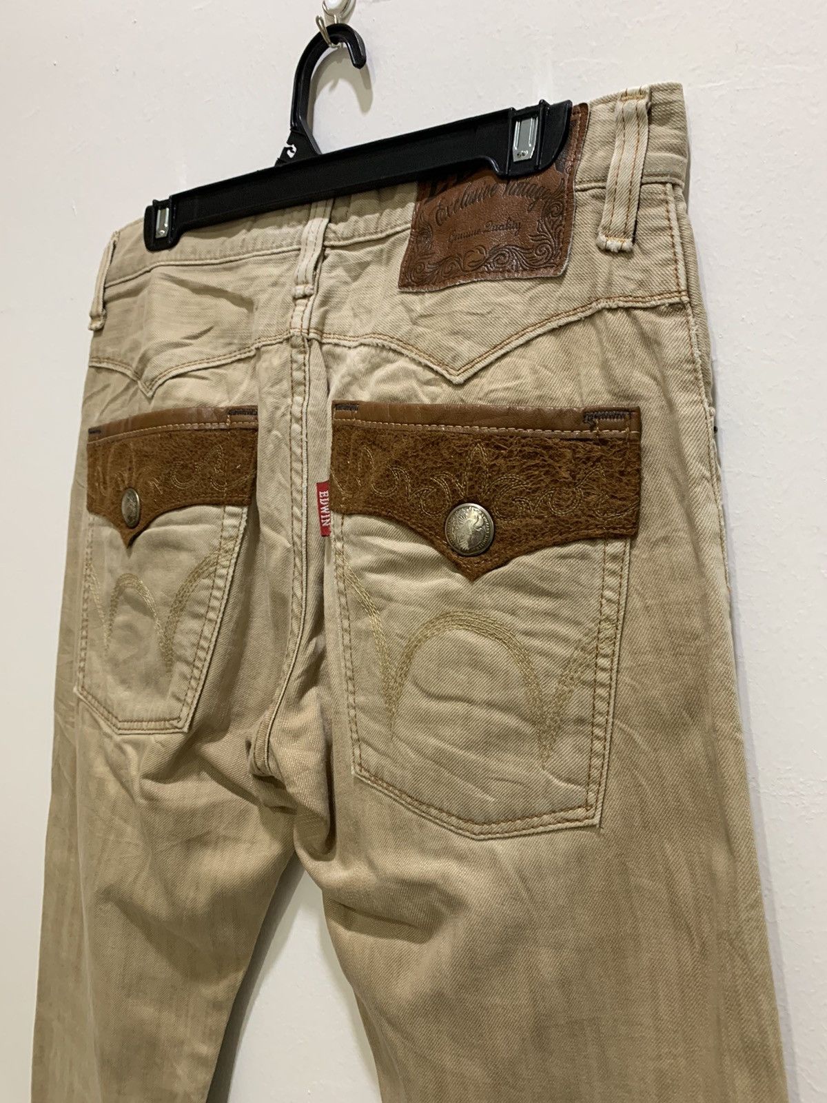 Designer × Edwin EDWIN EXCLUSIVE VINTAGE Redmoon Craft Style Denim Jean Pant Size US 32 / EU 48 - 14 Thumbnail