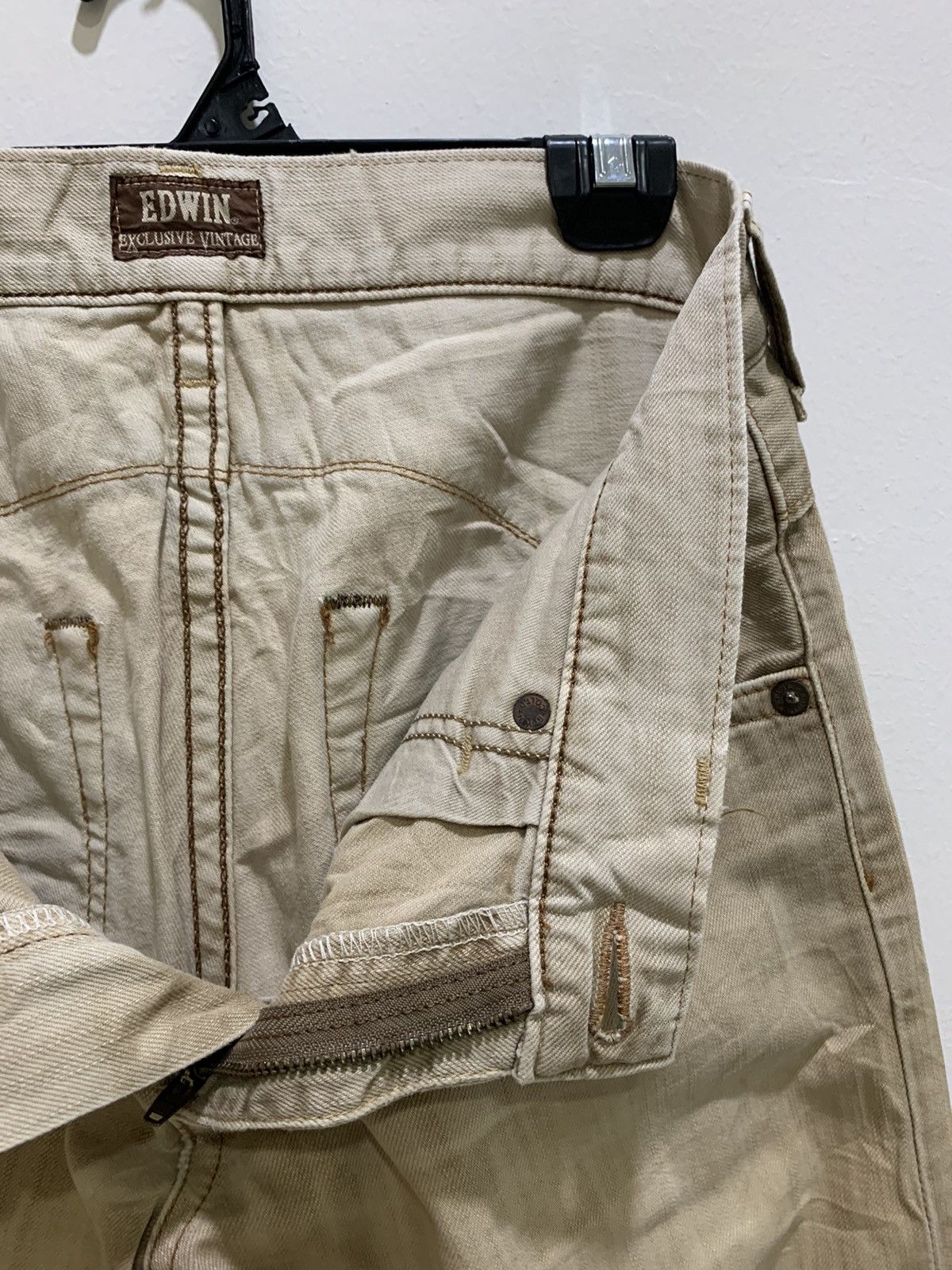Designer × Edwin EDWIN EXCLUSIVE VINTAGE Redmoon Craft Style Denim Jean Pant Size US 32 / EU 48 - 21 Thumbnail