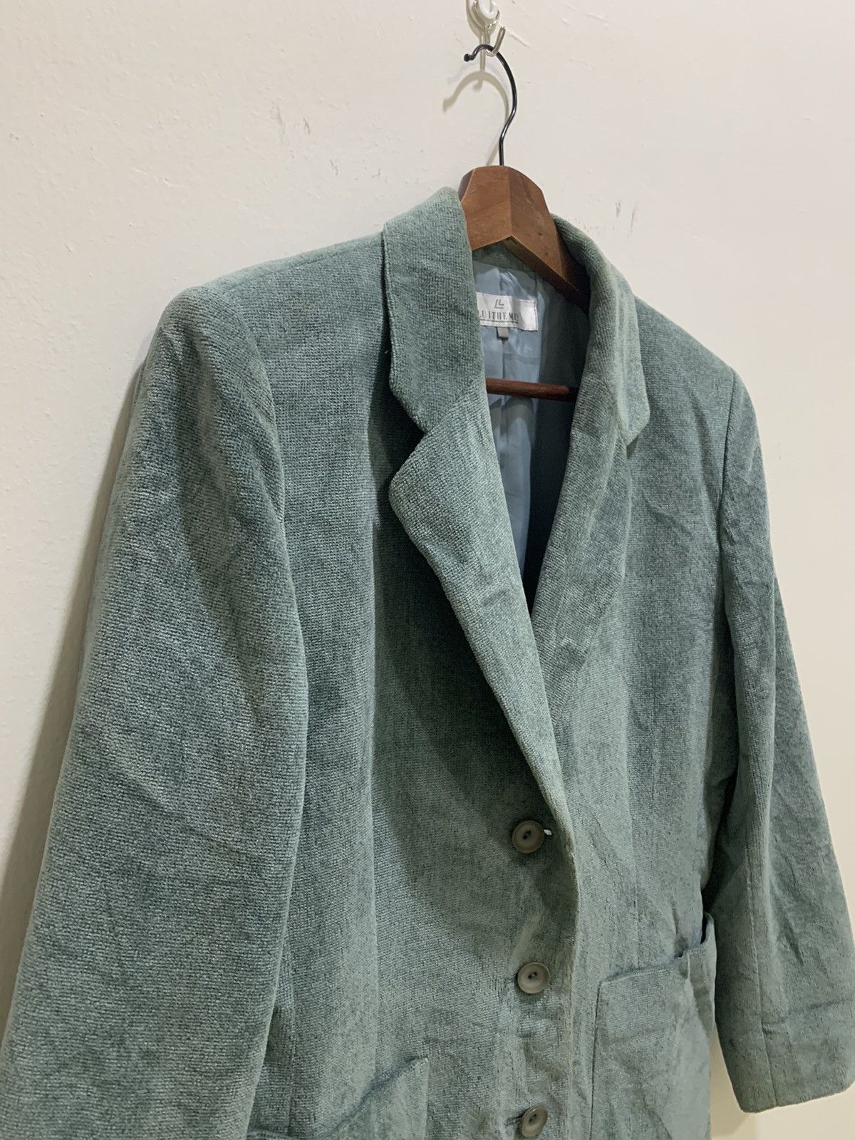 Other LUITHEMIS Rayon Fleece Luxury Rare Officewear Blazer Jacket Size 40R - 6 Thumbnail