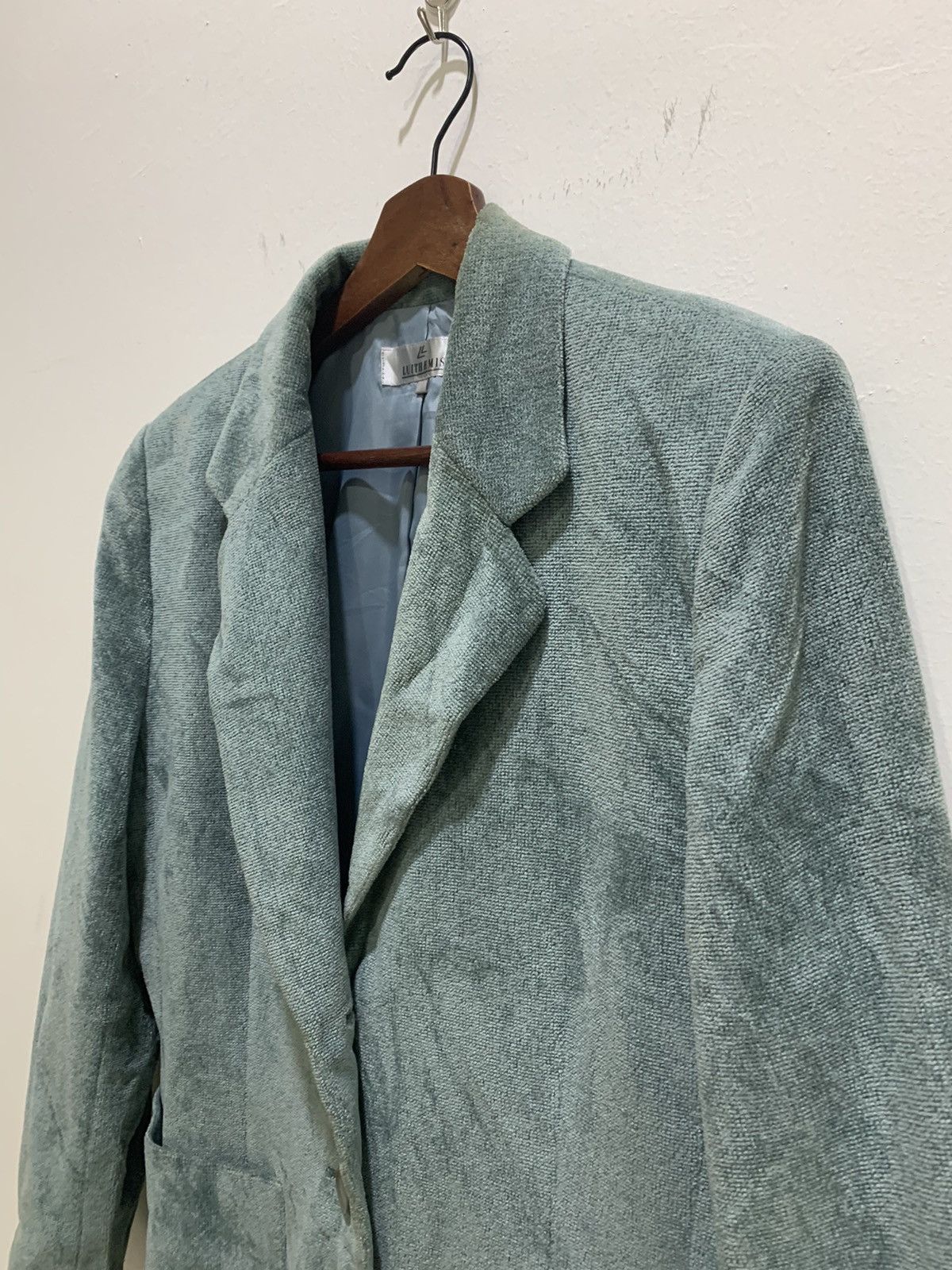 Other LUITHEMIS Rayon Fleece Luxury Rare Officewear Blazer Jacket Size 40R - 7 Thumbnail
