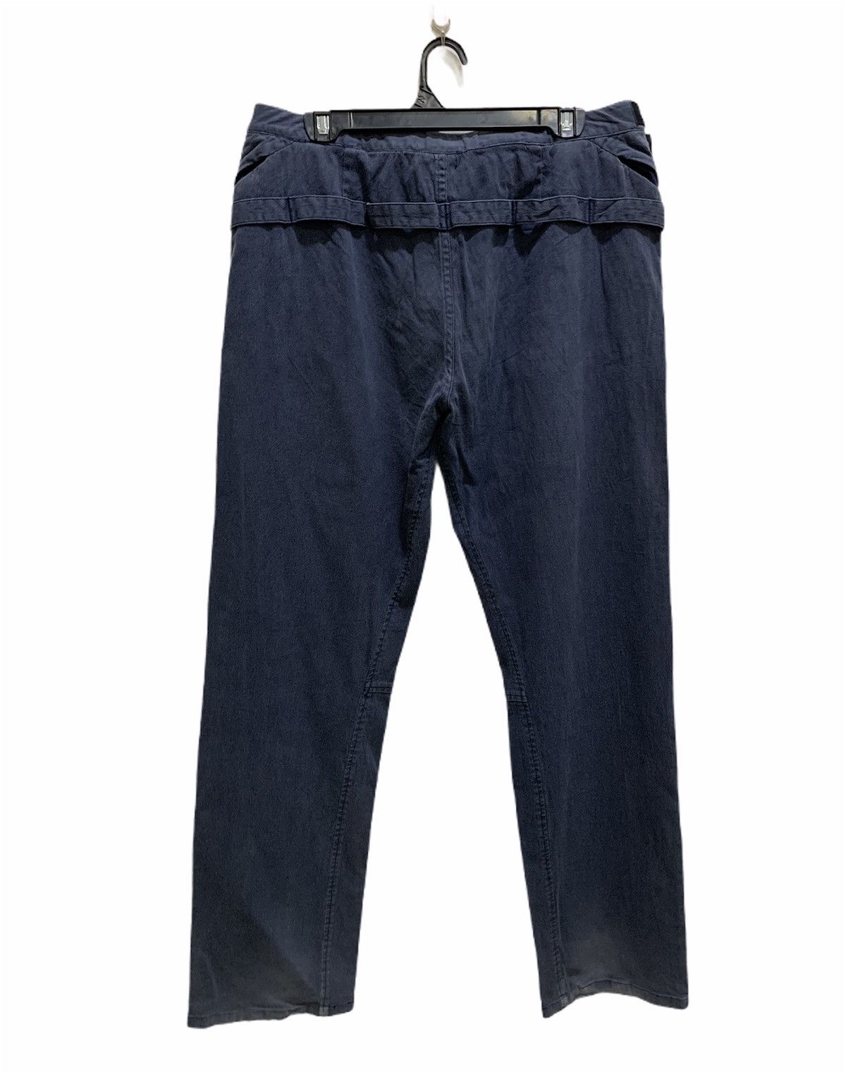 Japanese Brand × Vintage HYPER ILLUSION DESIGN Vtg Belted Buckle Casual Trouser Pant Size US 34 / EU 50 - 2 Thumbnail