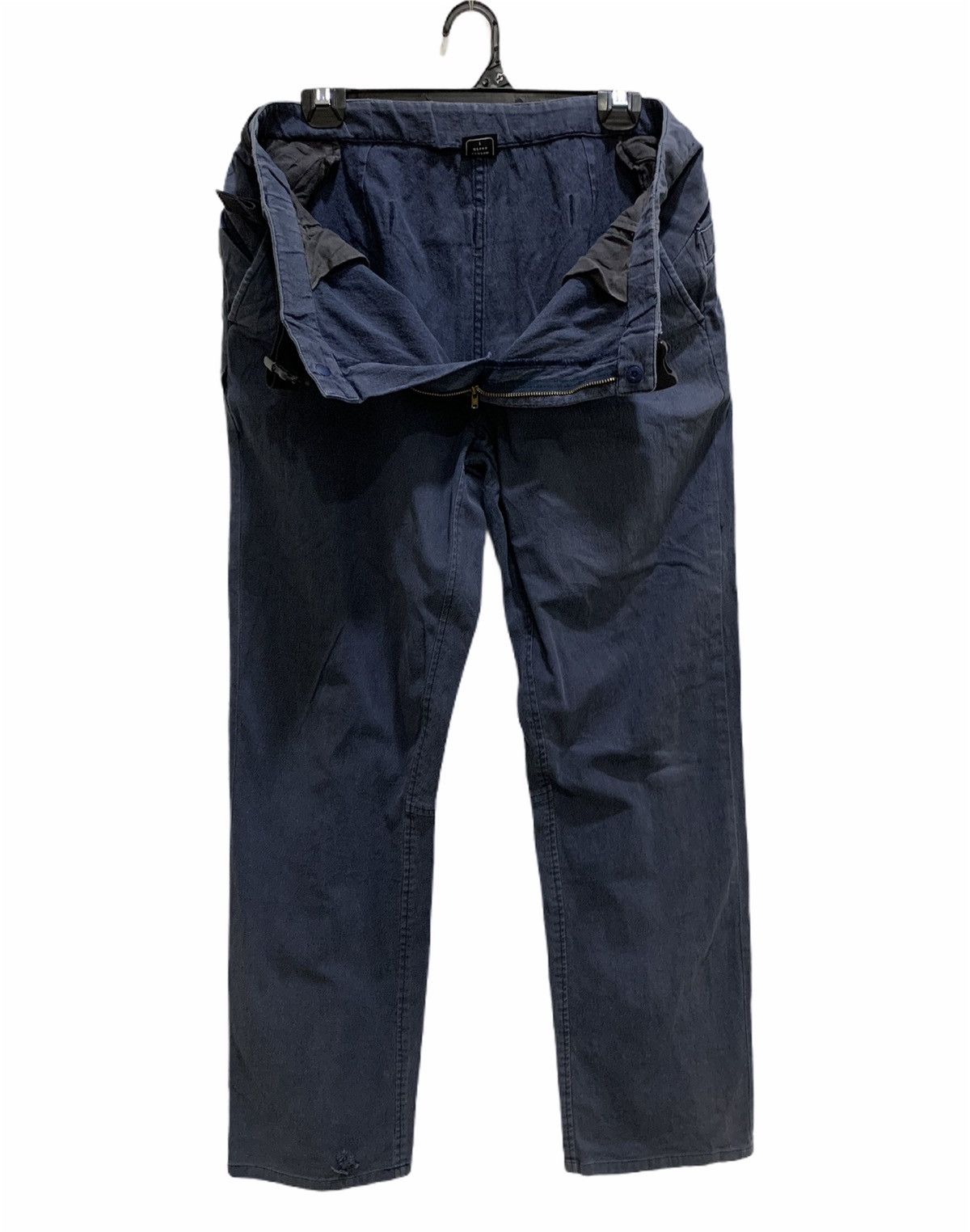 Japanese Brand × Vintage HYPER ILLUSION DESIGN Vtg Belted Buckle Casual Trouser Pant Size US 34 / EU 50 - 3 Thumbnail