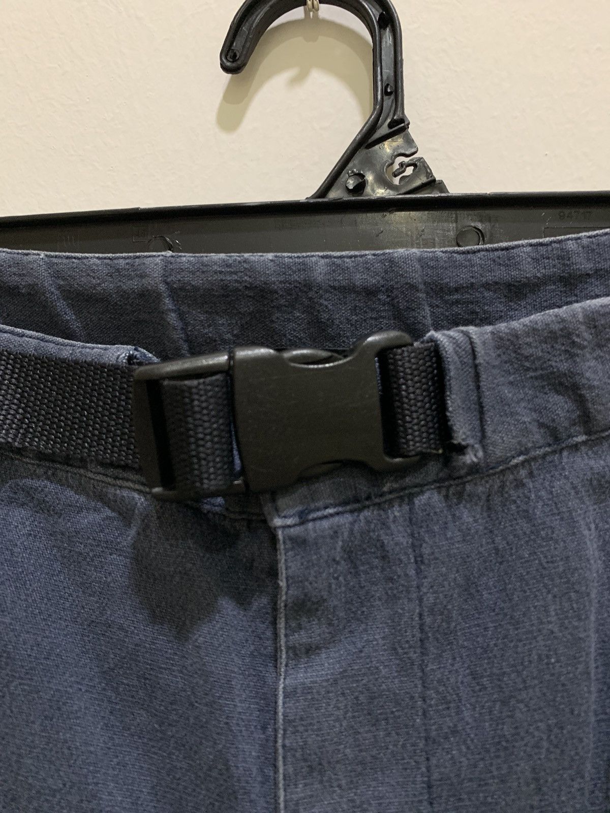 Japanese Brand × Vintage HYPER ILLUSION DESIGN Vtg Belted Buckle Casual Trouser Pant Size US 34 / EU 50 - 9 Thumbnail