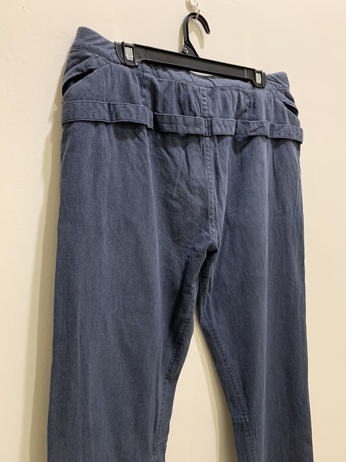 Japanese Brand × Vintage HYPER ILLUSION DESIGN Vtg Belted Buckle Casual Trouser Pant Size US 34 / EU 50 - 13 Thumbnail