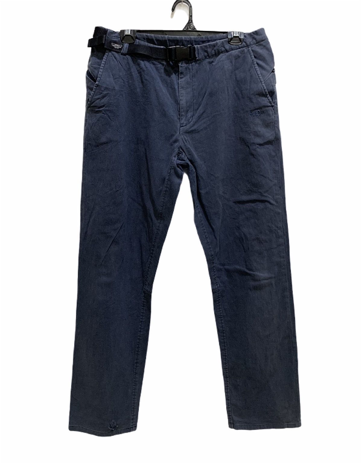 Japanese Brand × Vintage HYPER ILLUSION DESIGN Vtg Belted Buckle Casual Trouser Pant Size US 34 / EU 50 - 1 Thumbnail