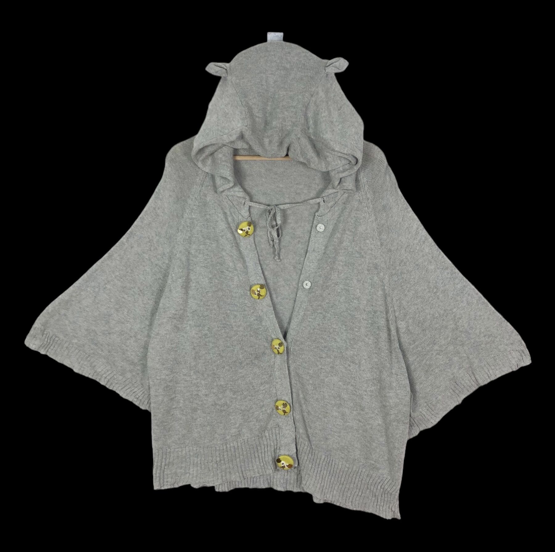 Issey Miyake RARE🔥MIYAKE’S MERCIBEAUCOUP CUTE PONCHO BAGGY KNIT SWEATER Size M / US 6-8 / IT 42-44 - 1 Thumbnail
