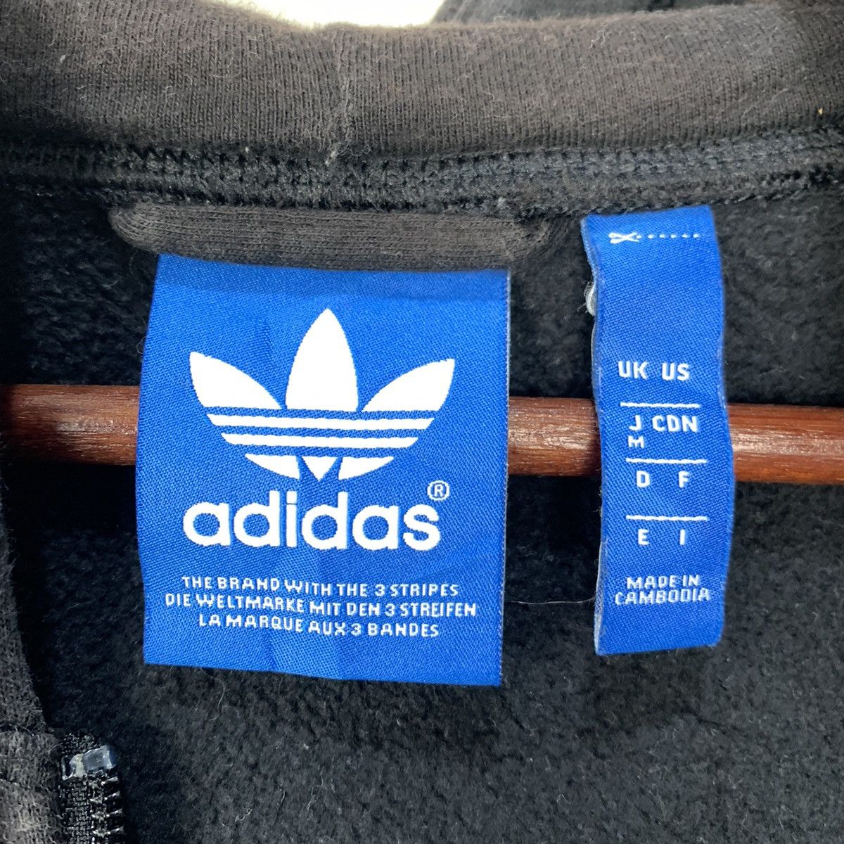 Adidas × Vintage Vintage ADIDAS 3 Striped Faded Zipper Sweater Hoodie Jacket Size US M / EU 48-50 / 2 - 14 Thumbnail