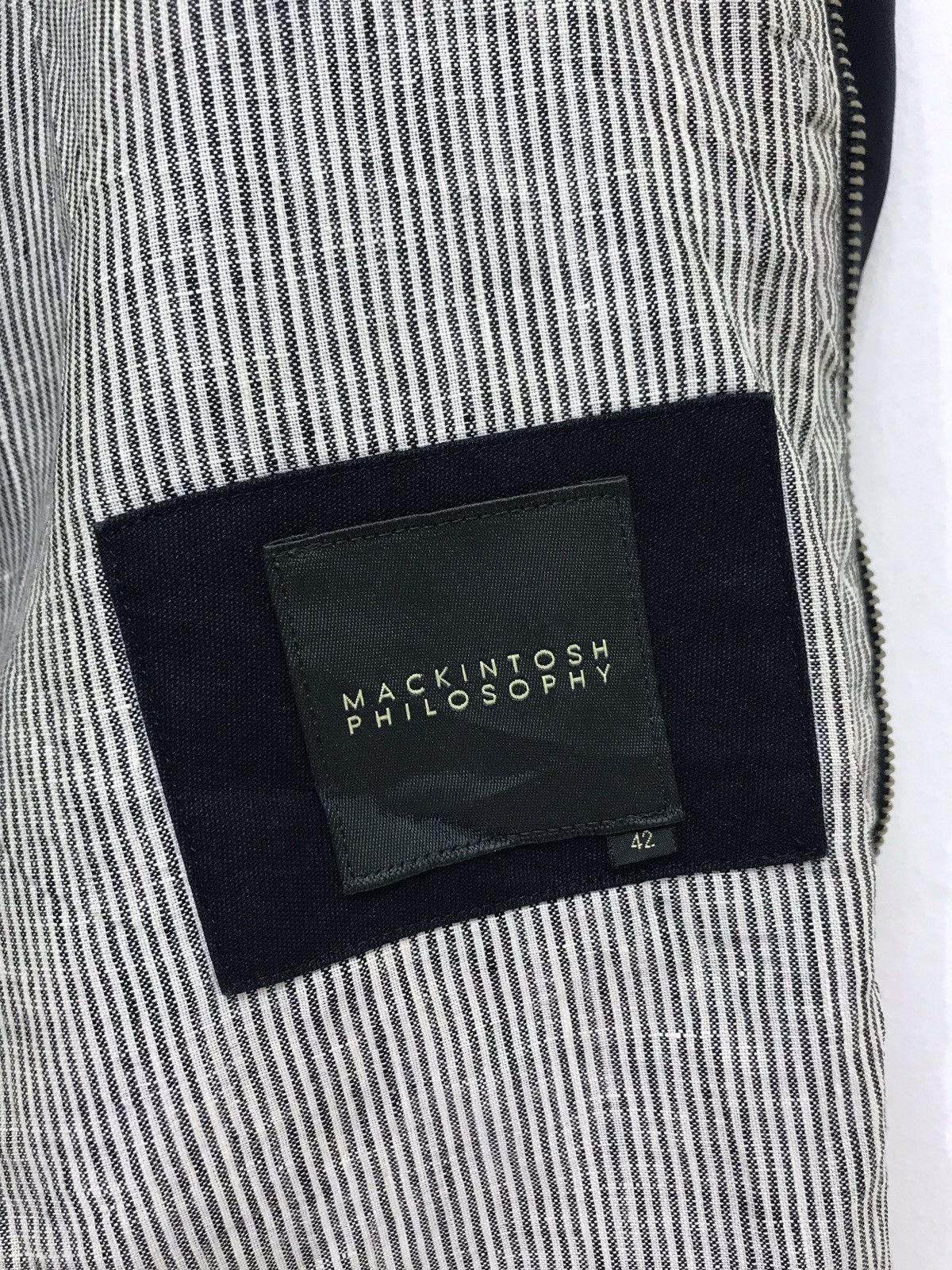 Mackintosh Linen Military Paratrooper Slang Pockets Blue Navy 46🟩 Size US M / EU 48-50 / 2 - 6 Thumbnail
