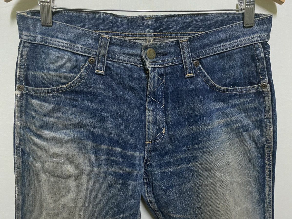 Lee × Vintage Lee Flare Denim Distressed Jeans Size US 30 / EU 46 - 2 Thumbnail