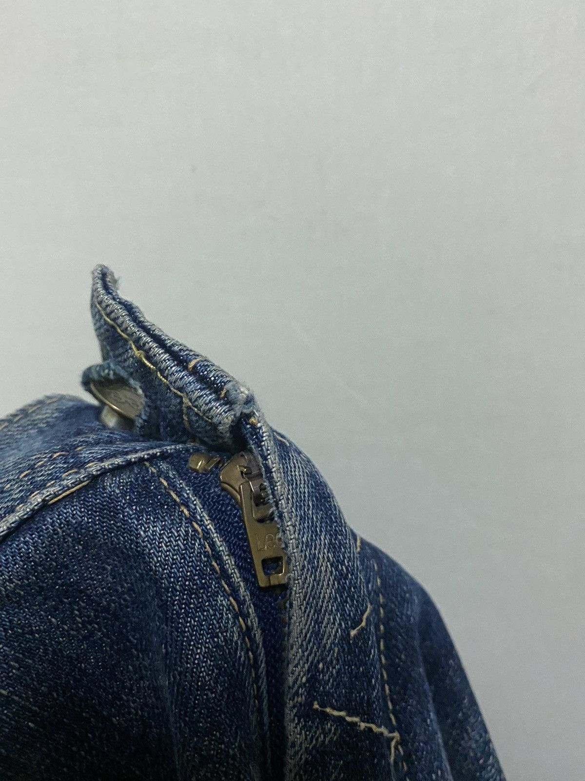 Lee × Vintage Lee Flare Denim Distressed Jeans Size US 30 / EU 46 - 9 Thumbnail