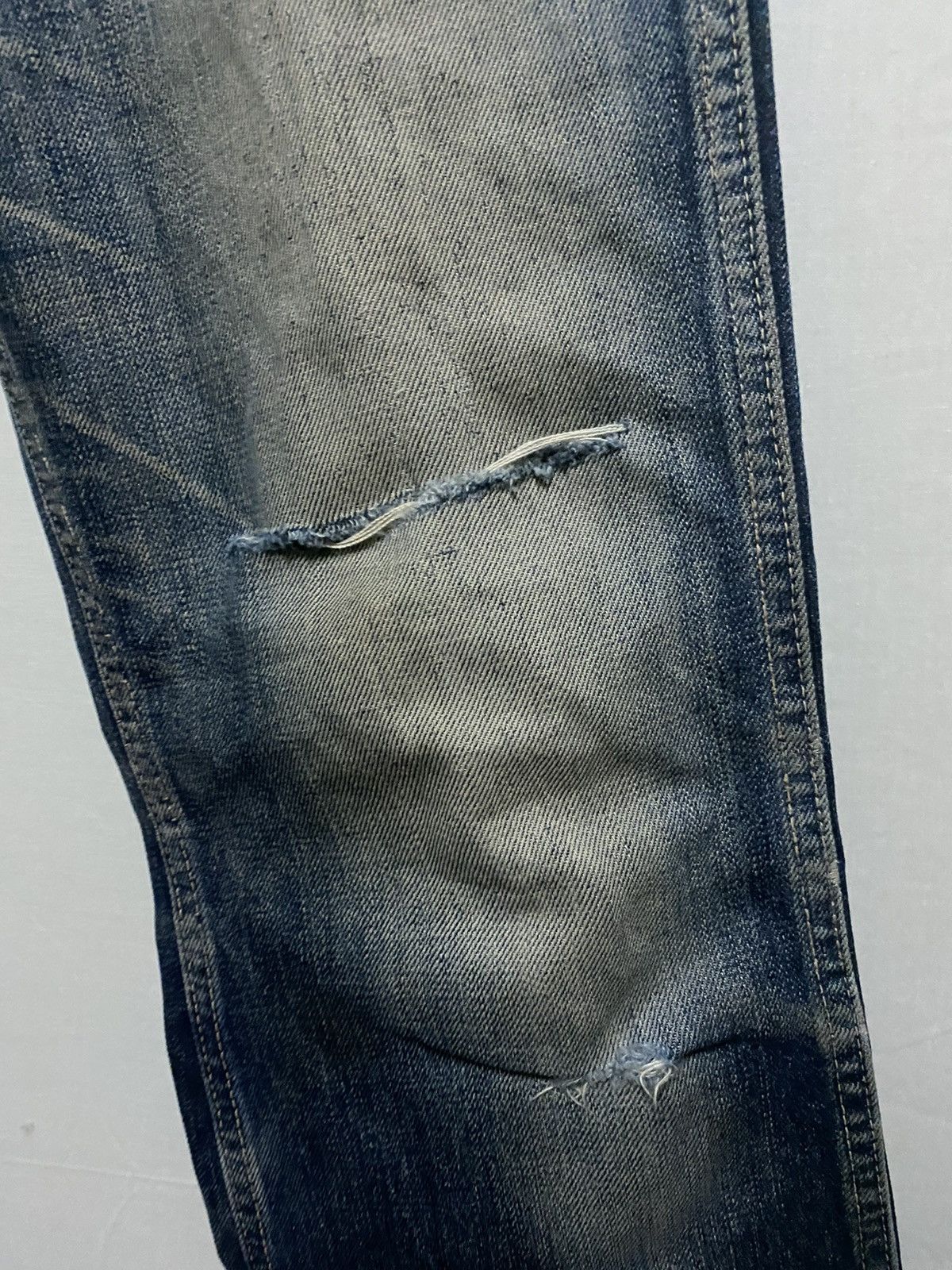 Lee × Vintage Lee Flare Denim Distressed Jeans Size US 30 / EU 46 - 4 Thumbnail