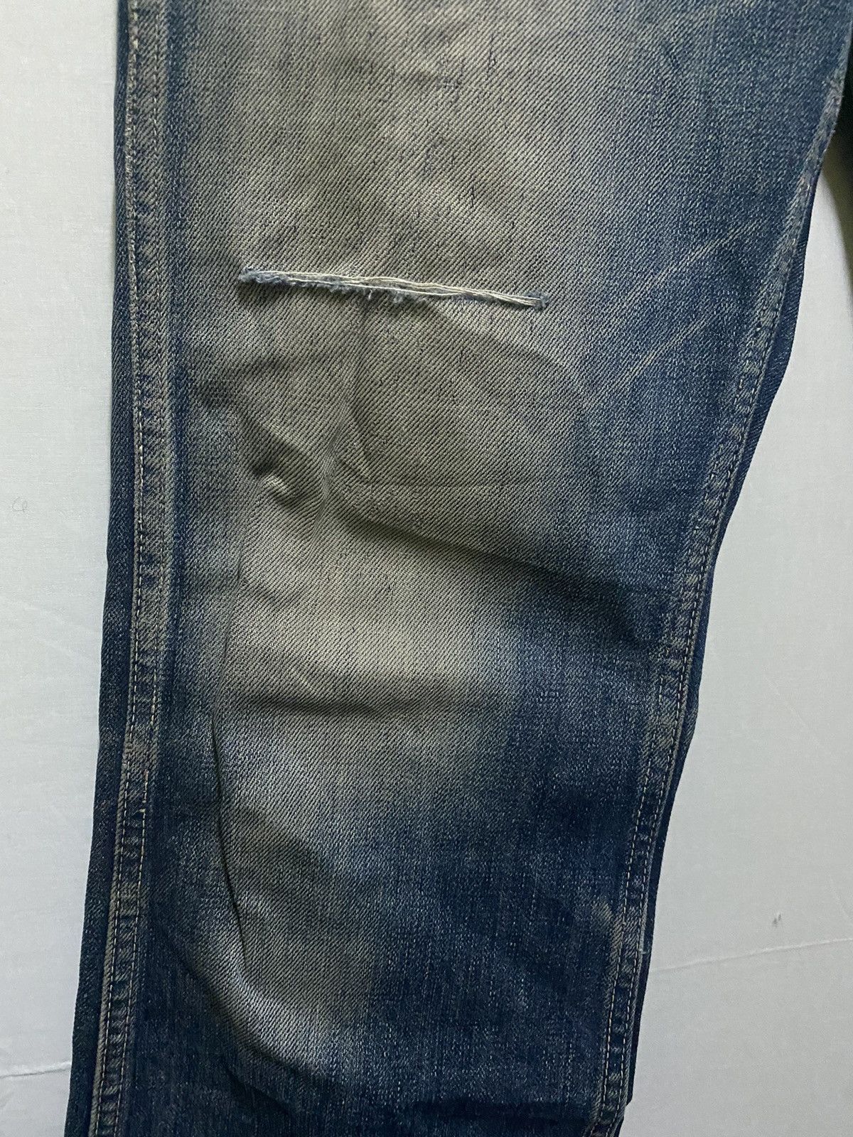 Lee × Vintage Lee Flare Denim Distressed Jeans Size US 30 / EU 46 - 3 Thumbnail