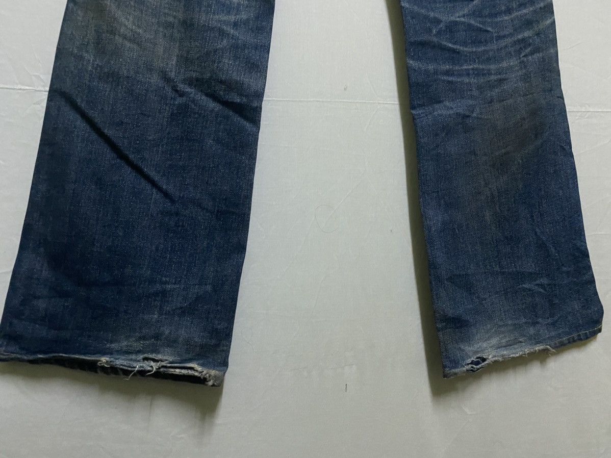 Lee × Vintage Lee Flare Denim Distressed Jeans Size US 30 / EU 46 - 8 Thumbnail
