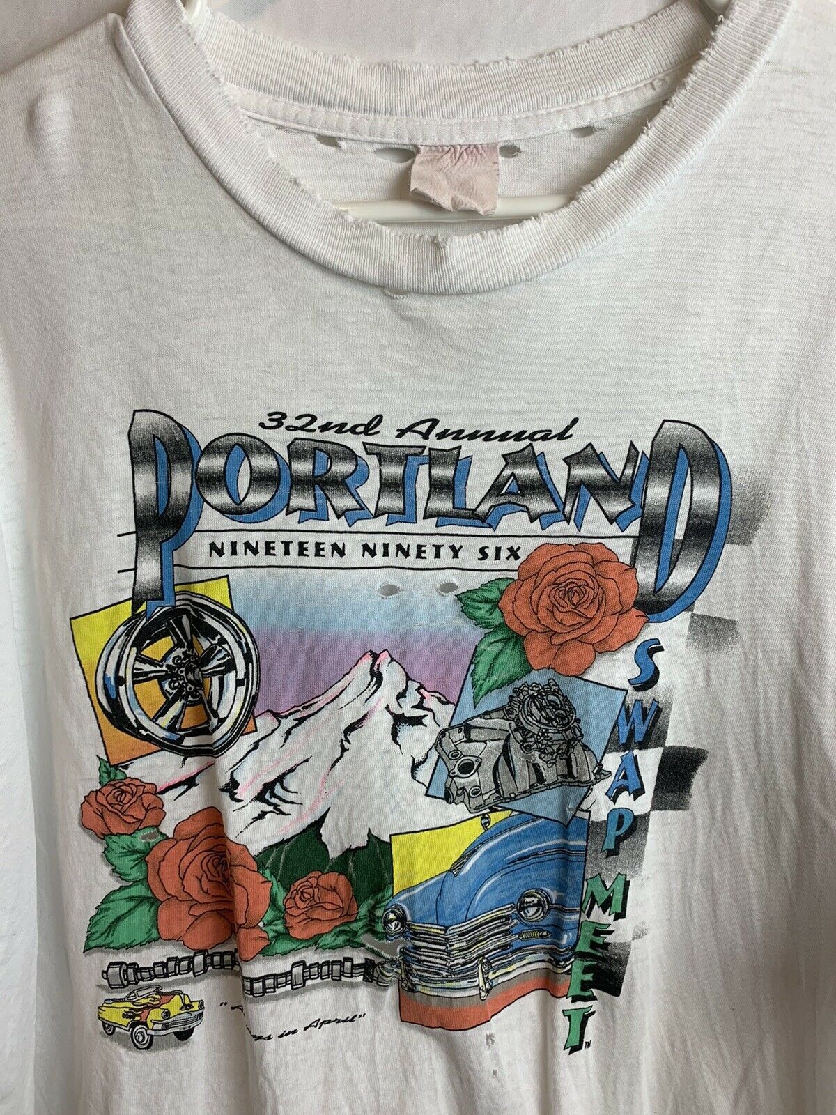 Other Portland Swap Meet 1996 Distressed racing formel 1 nascar Size US XL / EU 56 / 4 - 3 Thumbnail