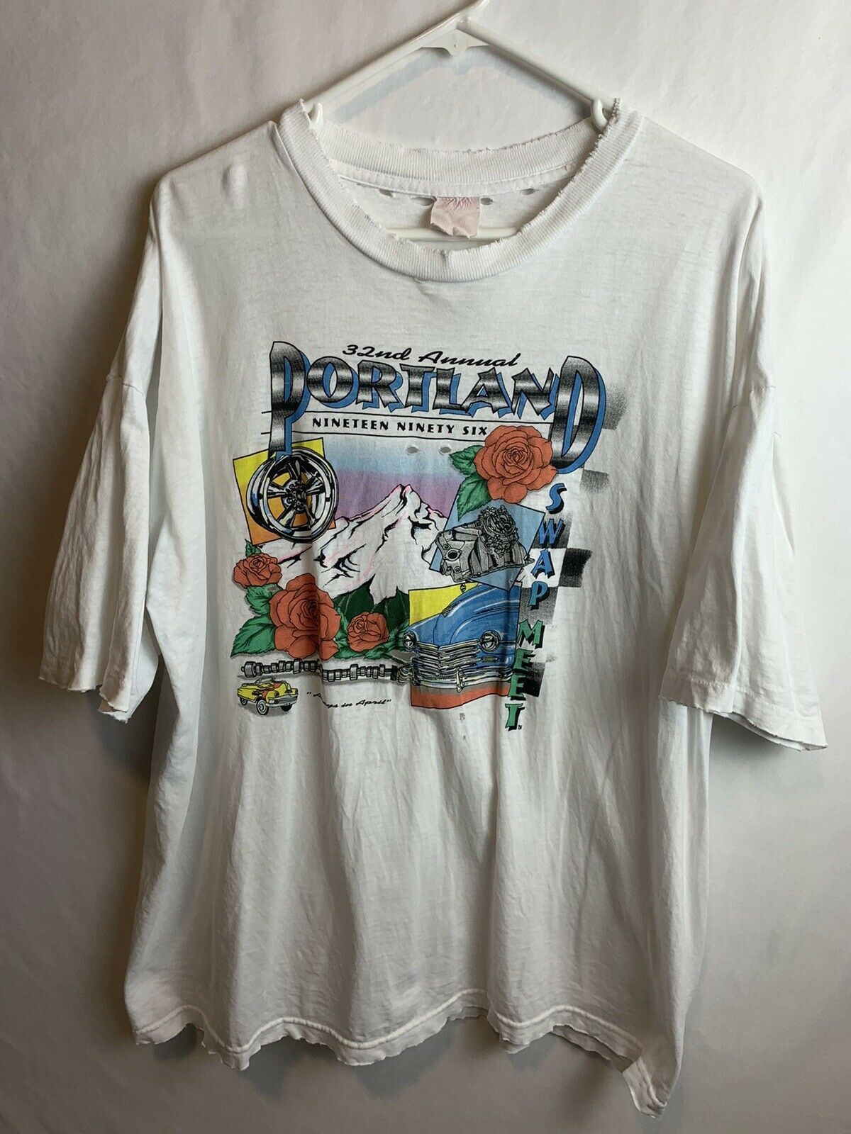 Other Portland Swap Meet 1996 Distressed racing formel 1 nascar Size US XL / EU 56 / 4 - 1 Thumbnail