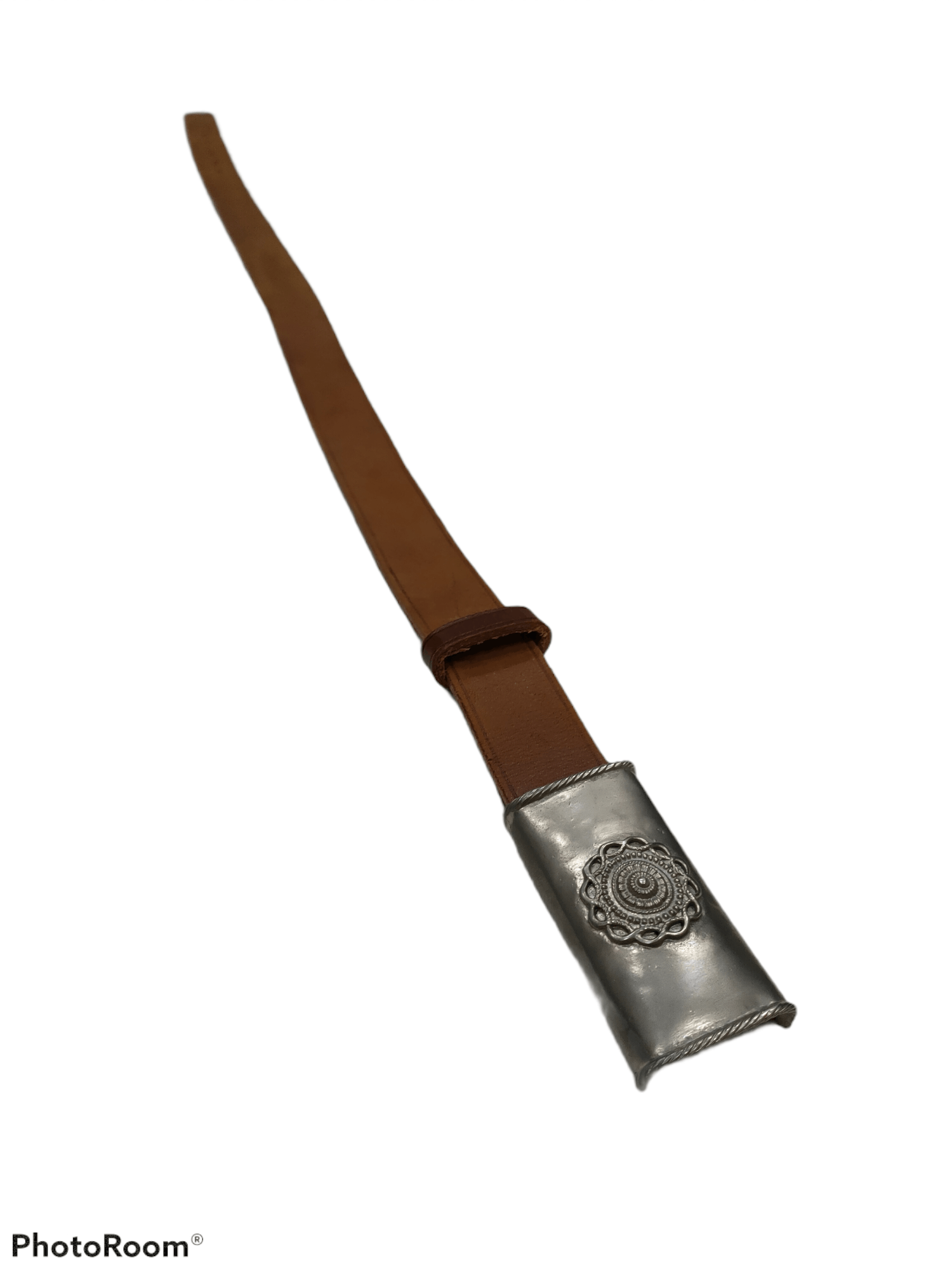 Yohji Yamamoto Y'S BIS METAL PENDANT LEATHER BELT Size 30 - 2 Thumbnail