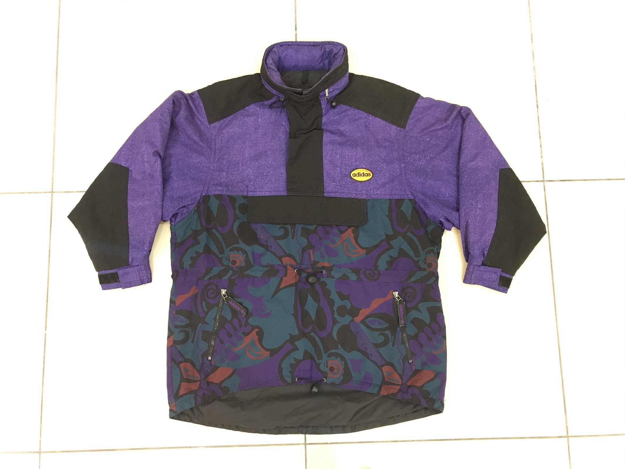 Adidas × Descente × Vintage ADIDAS TREFOIL BIG LOGO DESCENTE JAPAN JACKET HOODED Size US L / EU 52-54 / 3 - 8 Thumbnail
