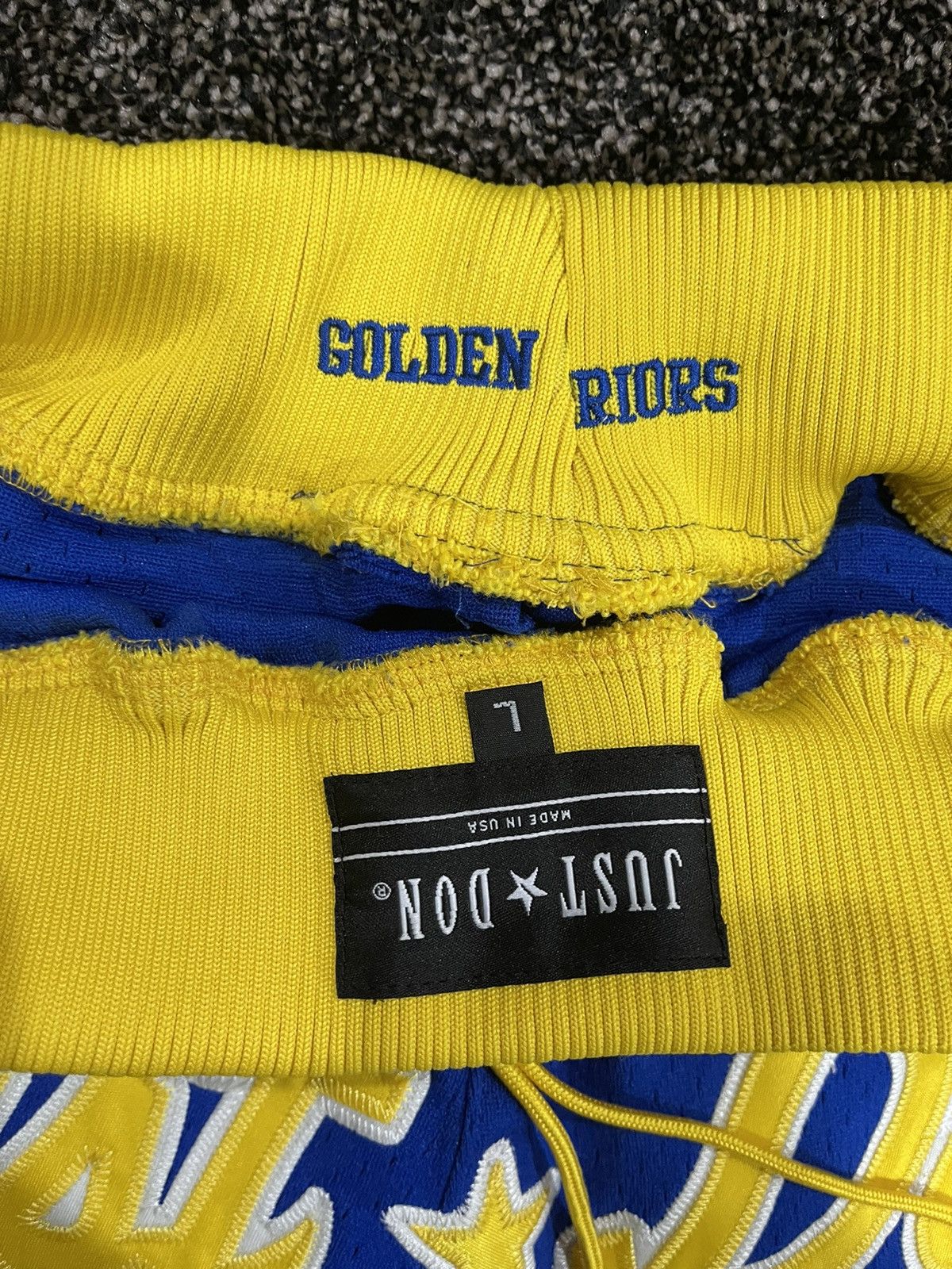 Just Don Just Don x Mitchell & Ness NBA Golden State Warriors Shorts Size US 32 / EU 48 - 7 Thumbnail