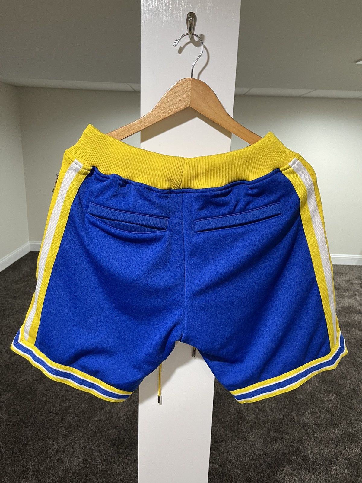 Just Don Just Don x Mitchell & Ness NBA Golden State Warriors Shorts Size US 32 / EU 48 - 12 Thumbnail