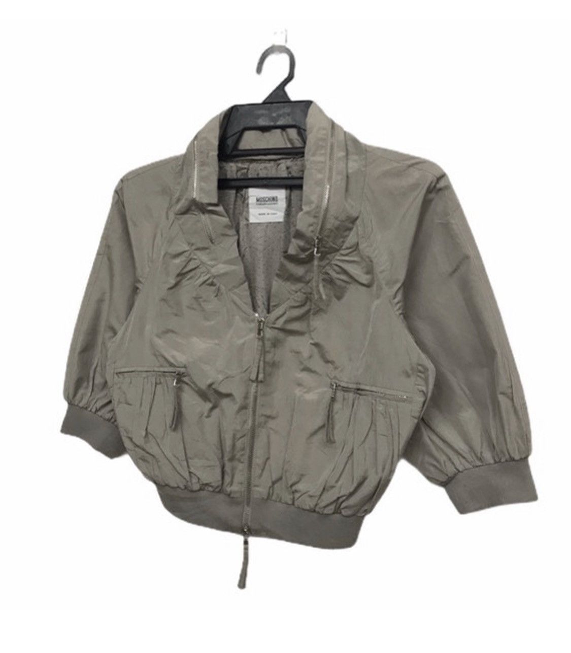 Moschino × Vintage MOSCHINO zip up crop jacket Size XS / US 0-2 / IT 36-38 - 2 Thumbnail