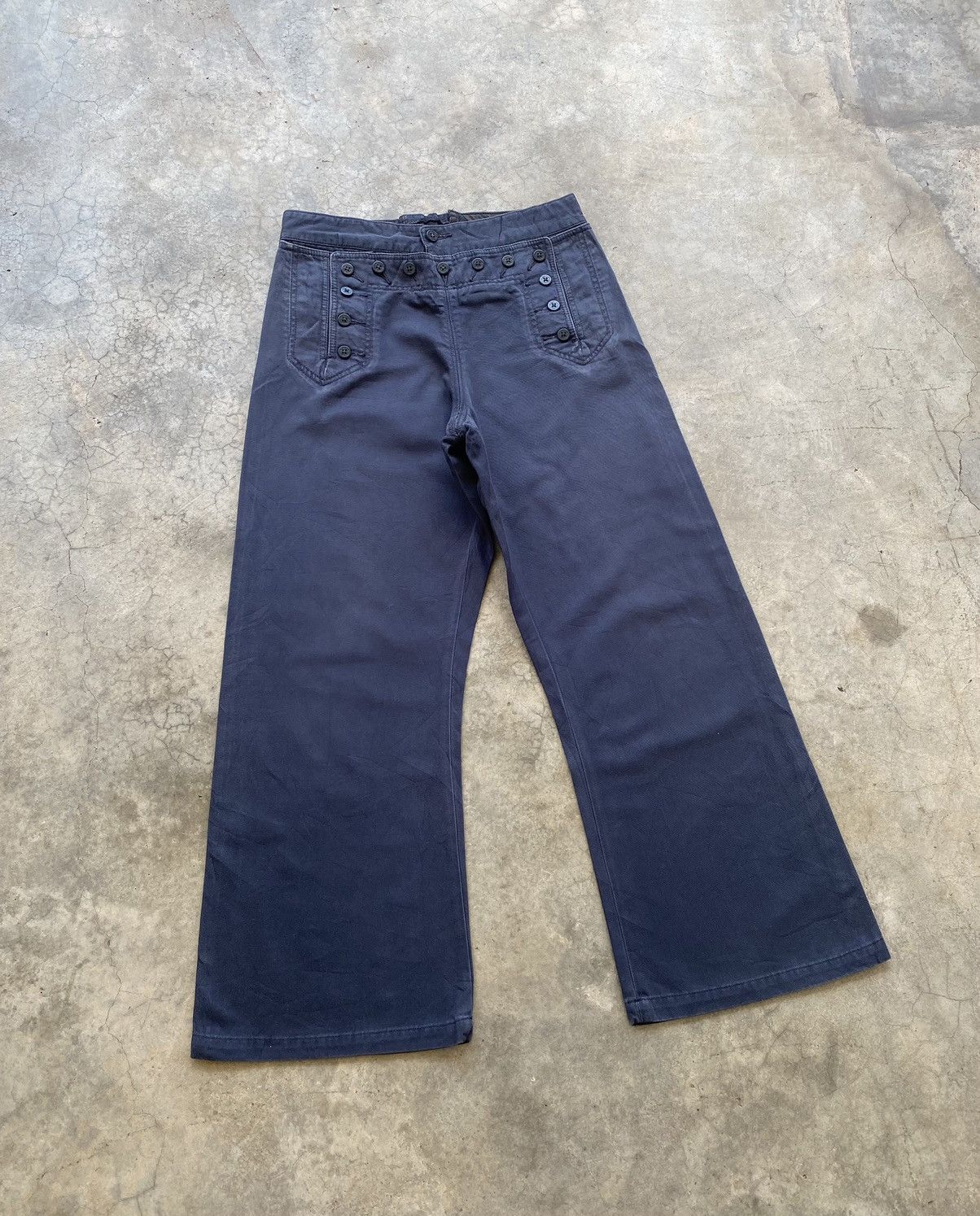 Hysteric Glamour × Margaret Howell RARE🔥MARGARET HOWELL BAGGY WIDE LEG PANTS SAILOR Size US 29 - 11 Thumbnail