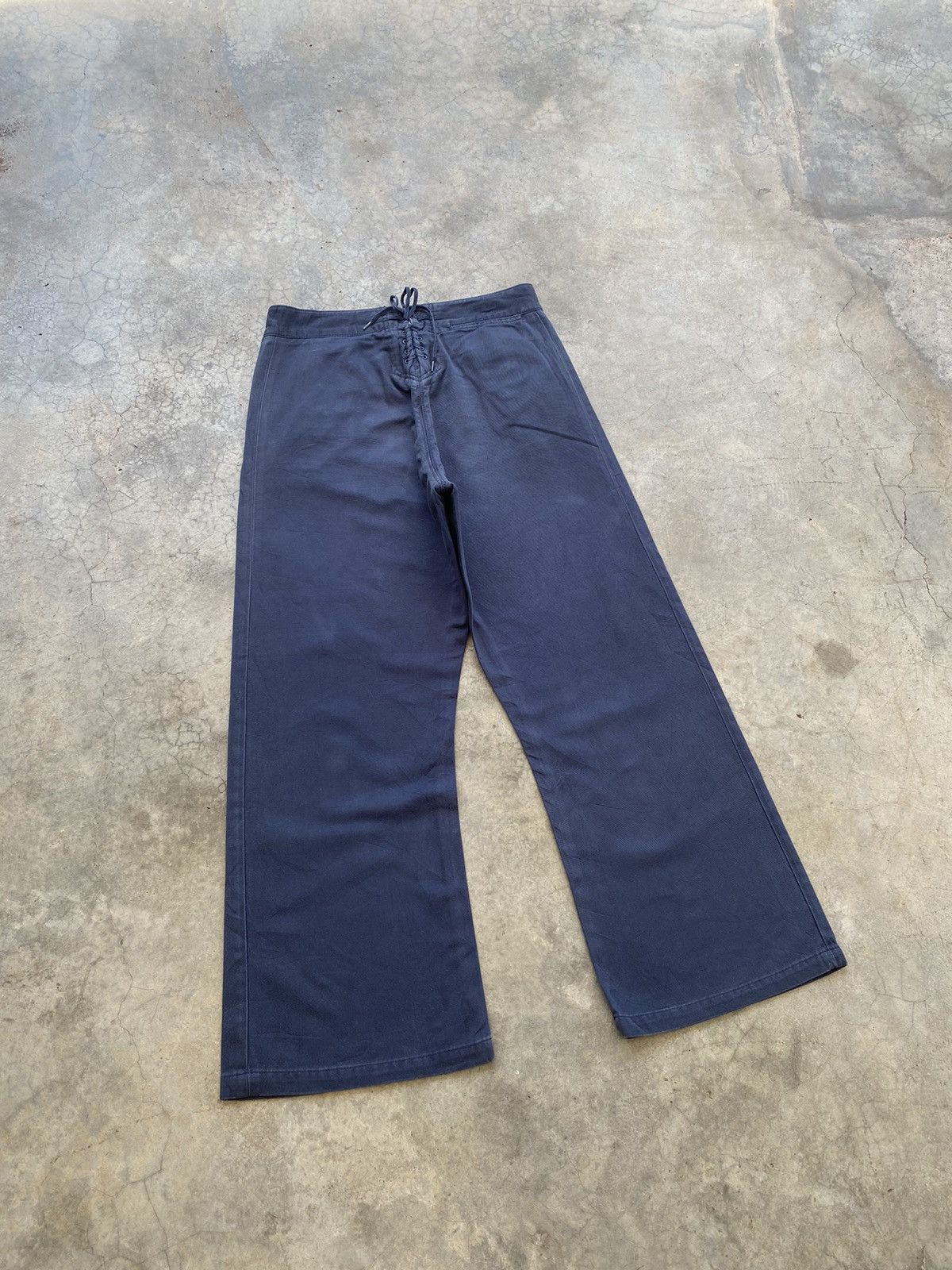 Hysteric Glamour × Margaret Howell RARE🔥MARGARET HOWELL BAGGY WIDE LEG PANTS SAILOR Size US 29 - 9 Thumbnail