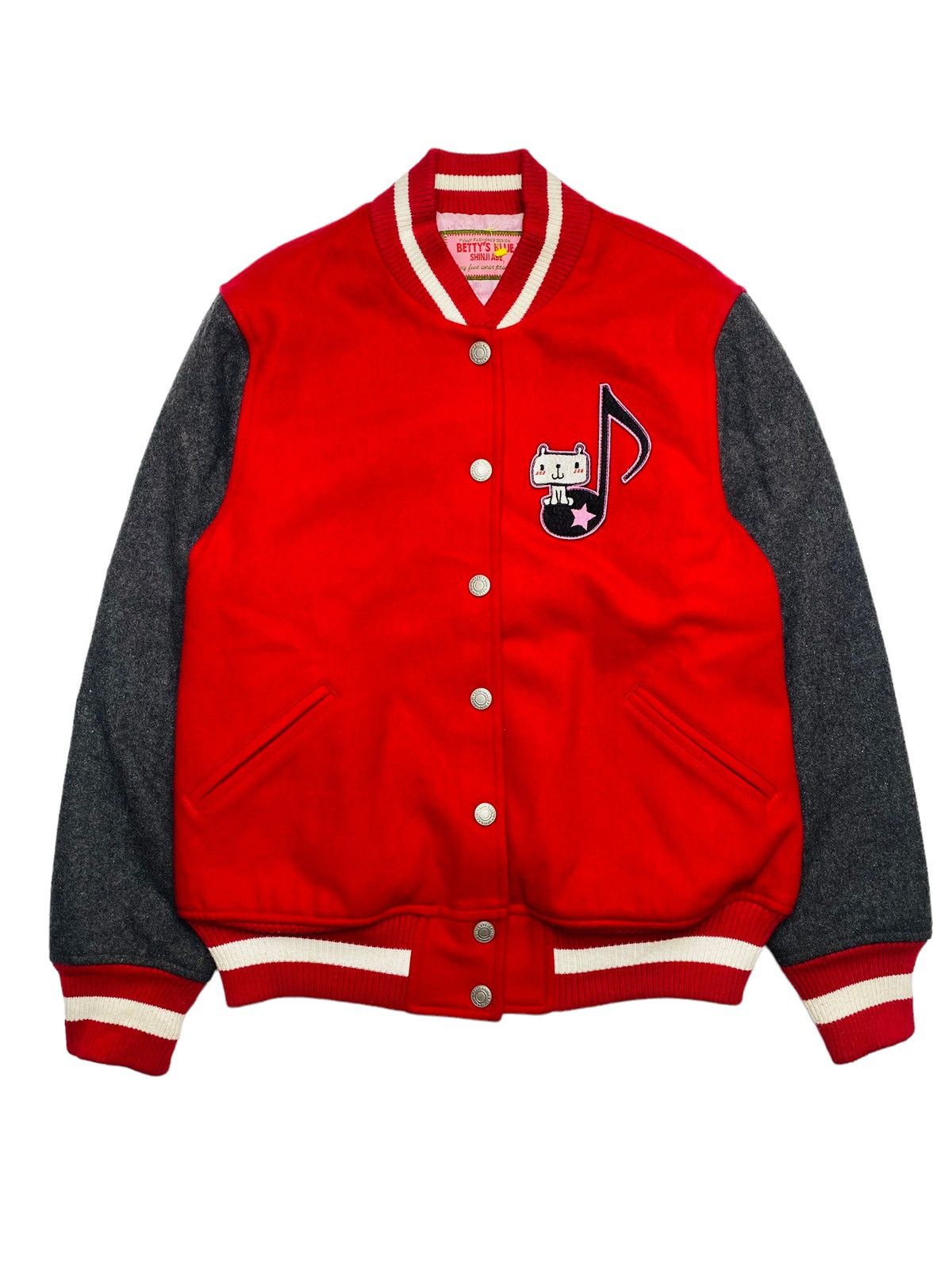 Hysteric Glamour × Japanese Brand 2000s Bettys Blue - Eimy Chan Mascots Wool Varsity Jacket Size US M / EU 48-50 / 2 - 1 Thumbnail