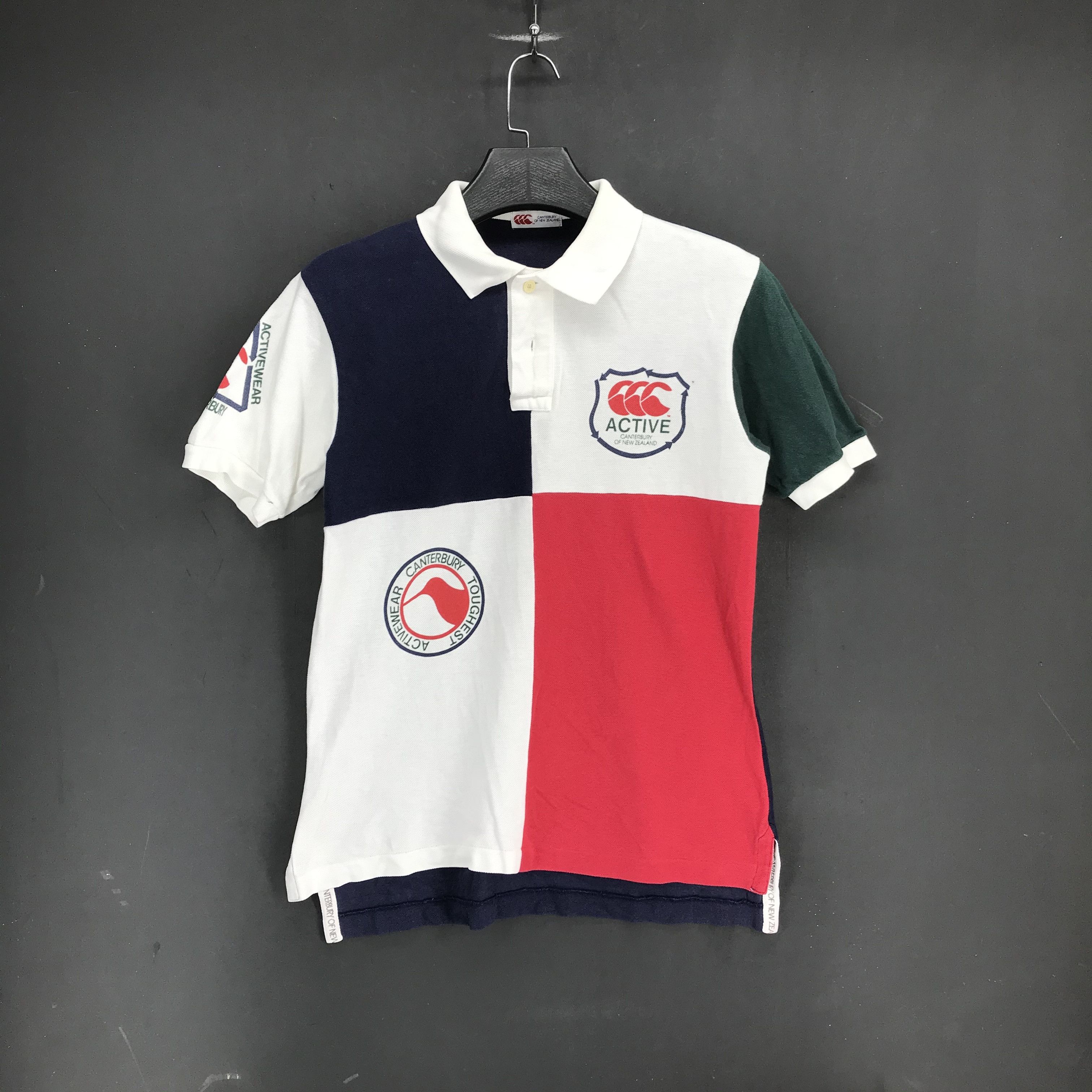 Canterbury Big Logo Multi Color Block Polo #1797-71