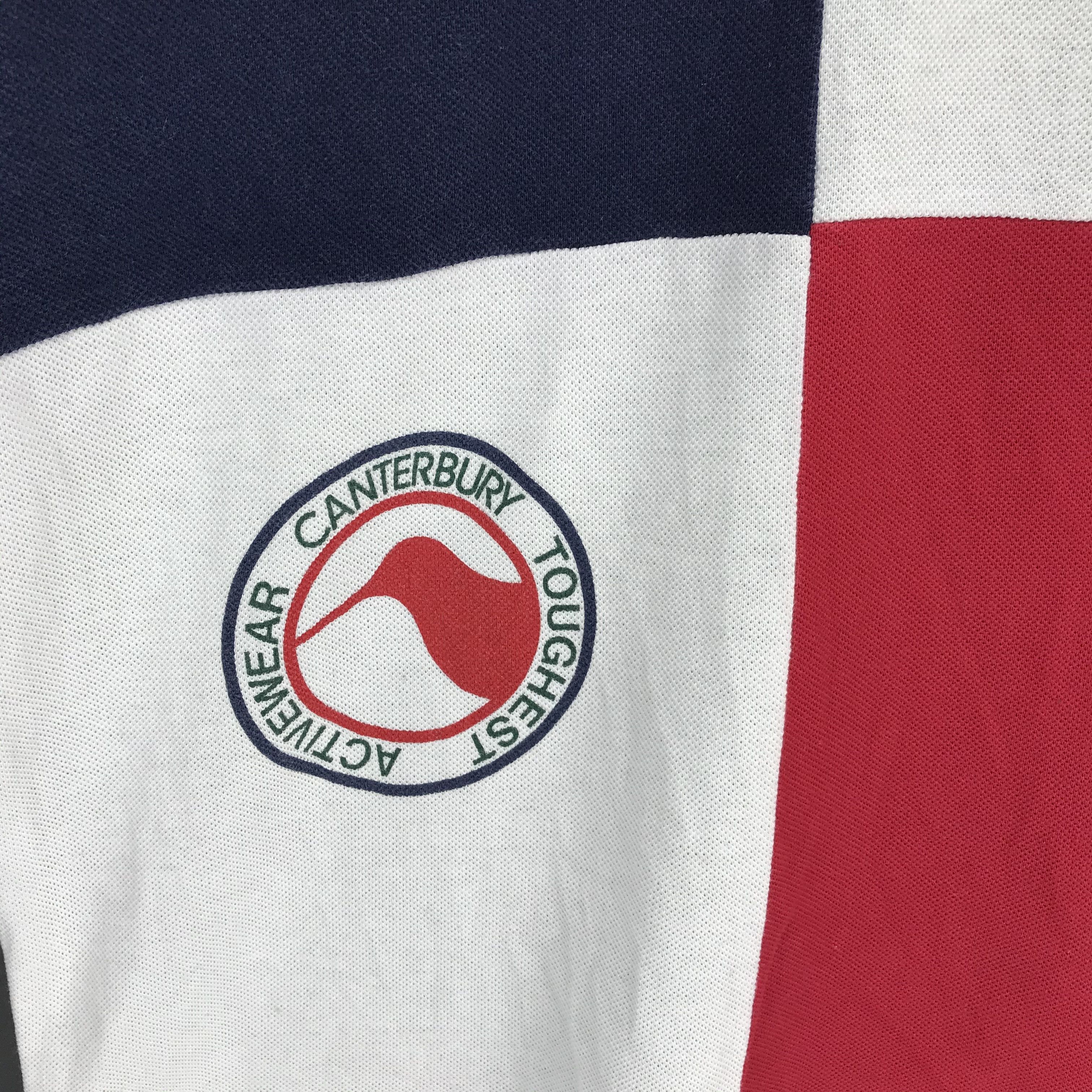 Canterbury of New Zealand Canterbury Big Logo Multi Color Block Polo #1797-71 Size US S / EU 44-46 / 1 - 4 Thumbnail