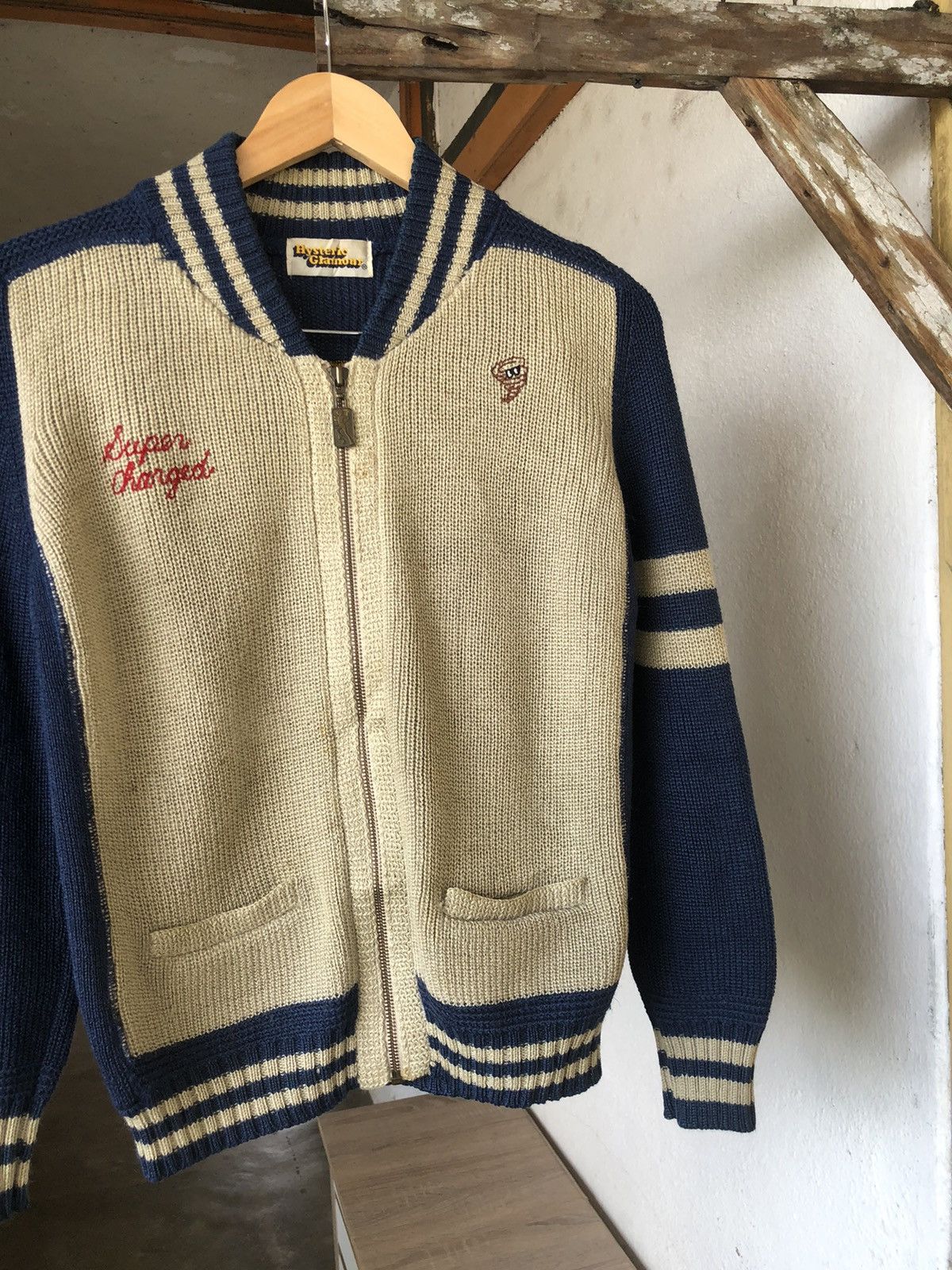 Hysteric Glamour Vintage Hysteric Glamour Embroidery Knit Varsity Jacket Size M / US 6-8 / IT 42-44 - 6 Thumbnail