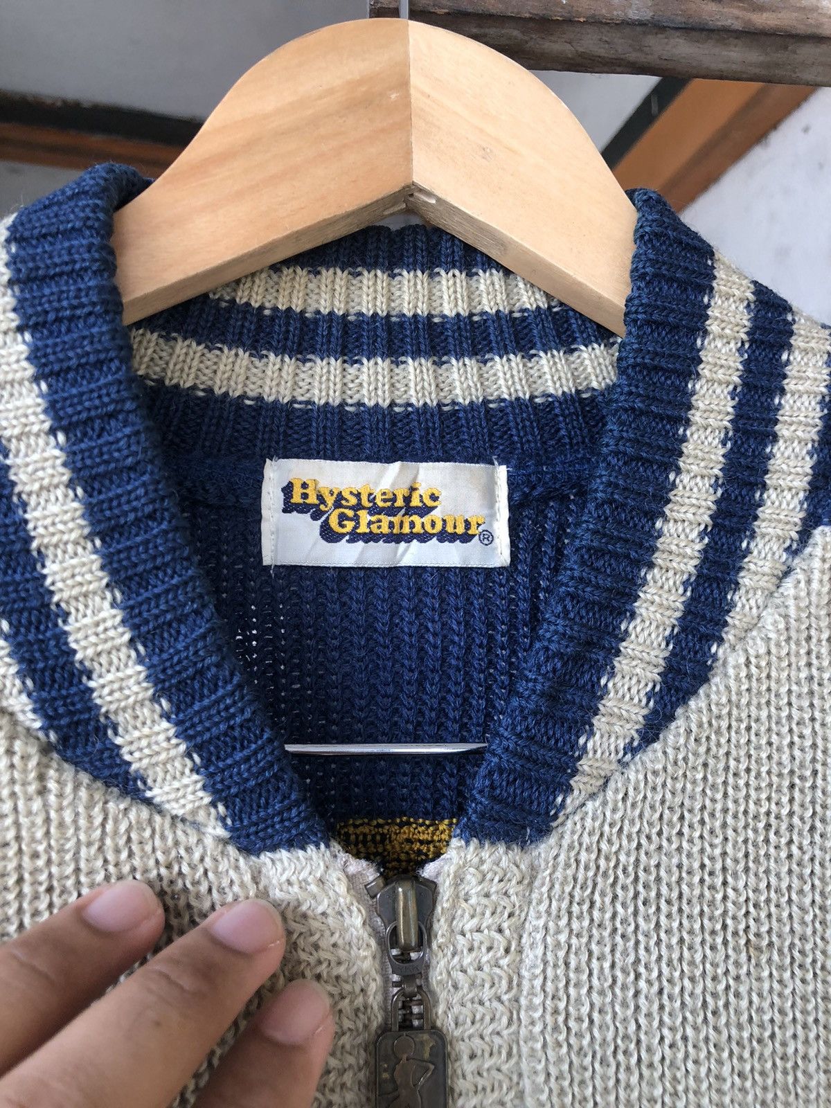 Hysteric Glamour Vintage Hysteric Glamour Embroidery Knit Varsity Jacket Size M / US 6-8 / IT 42-44 - 10 Thumbnail