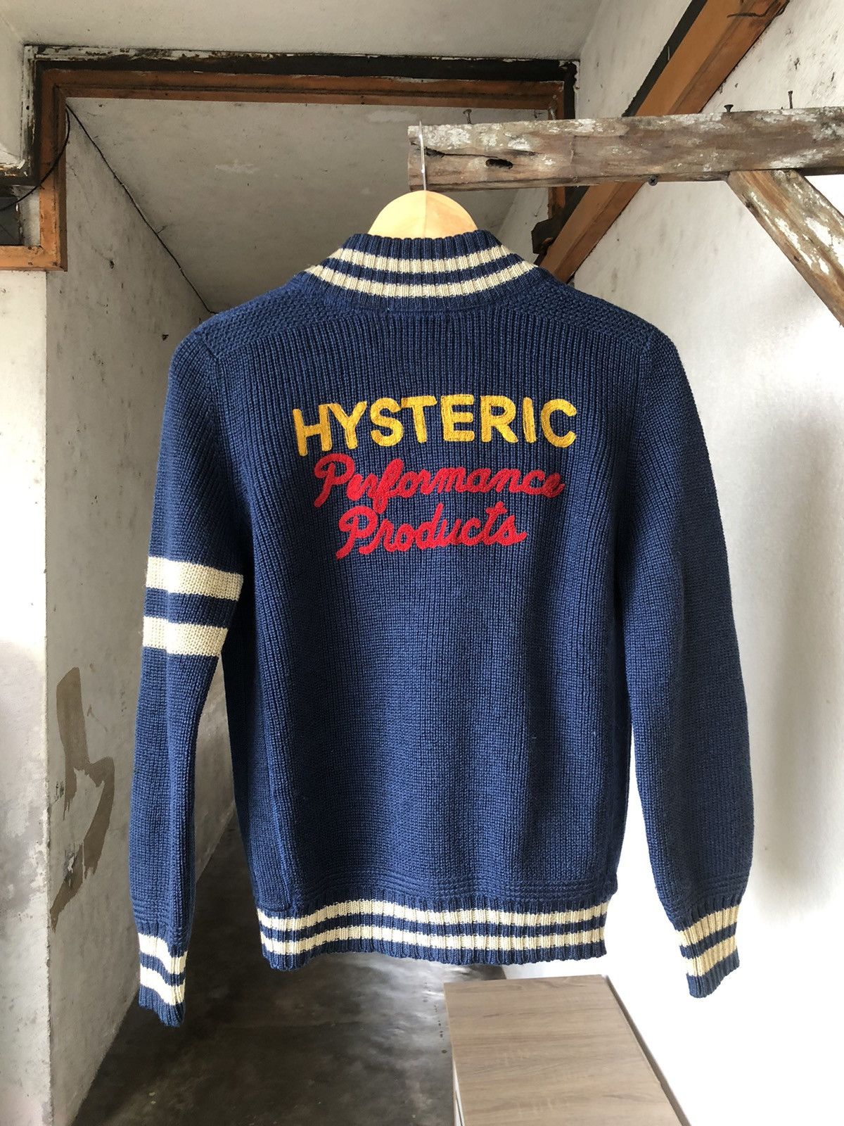Hysteric Glamour Vintage Hysteric Glamour Embroidery Knit Varsity Jacket Size M / US 6-8 / IT 42-44 - 1 Thumbnail