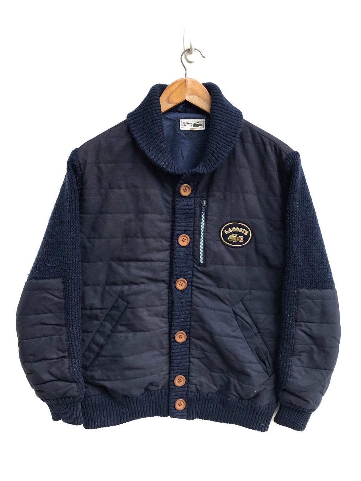 Lacoste Vintage Lacoste Wool Button Jacket Size US S / EU 44-46 / 1 - 1 Thumbnail
